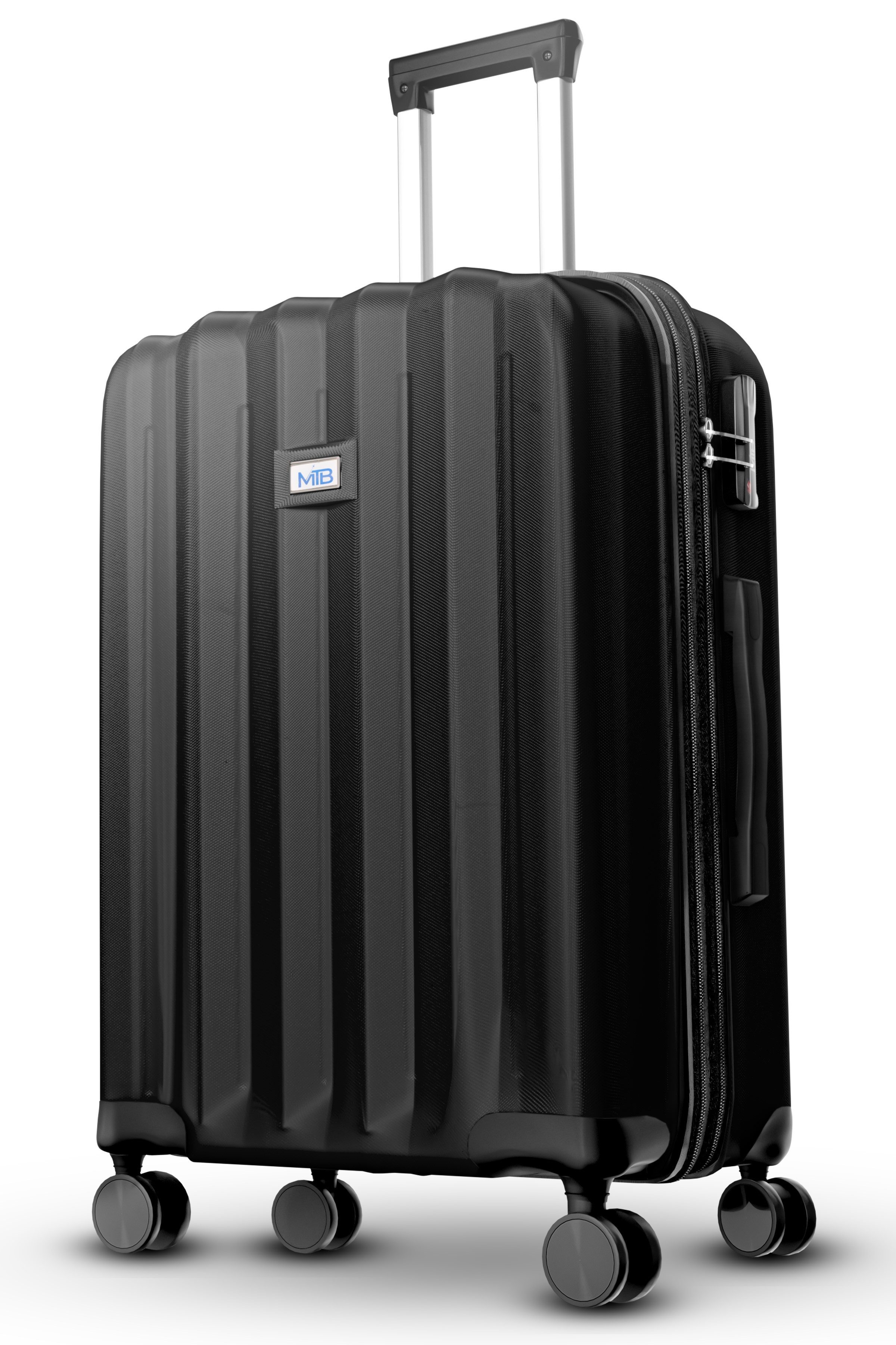 My Travel Bag Hartschalen-Trolley Leichtes Handgepäck ABS Reisekoffer Koffer Trolleyset Reisegepäck, Tasche 125 Liter Dehnungsfuge Erweiterung Check-In Koffer 4 Rollen