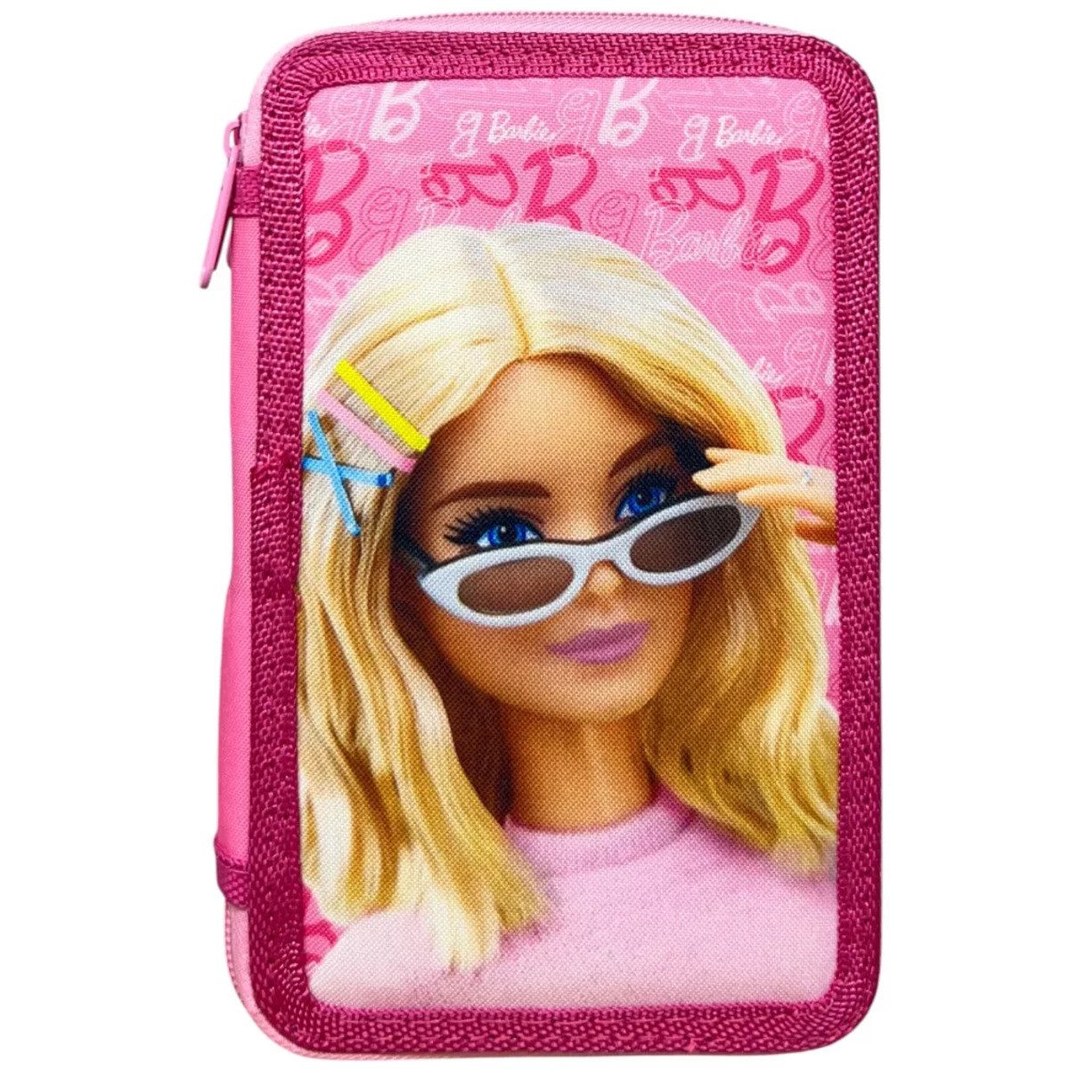 Barbie Federmäppchen Barbie Federmäppchen 3 Etagen gefüllt Glam Style