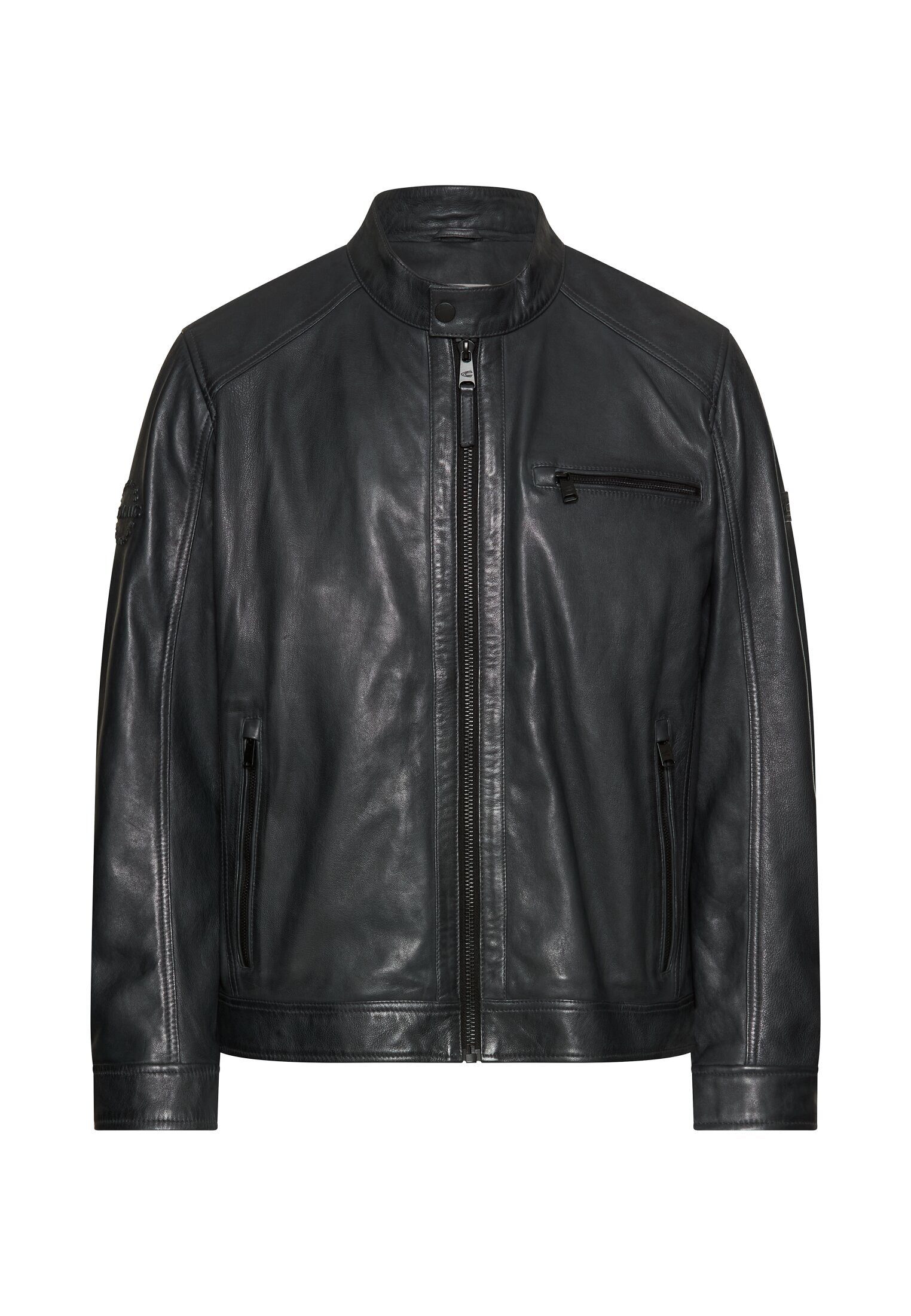 Lederjacke mit Innentaschen Langarm