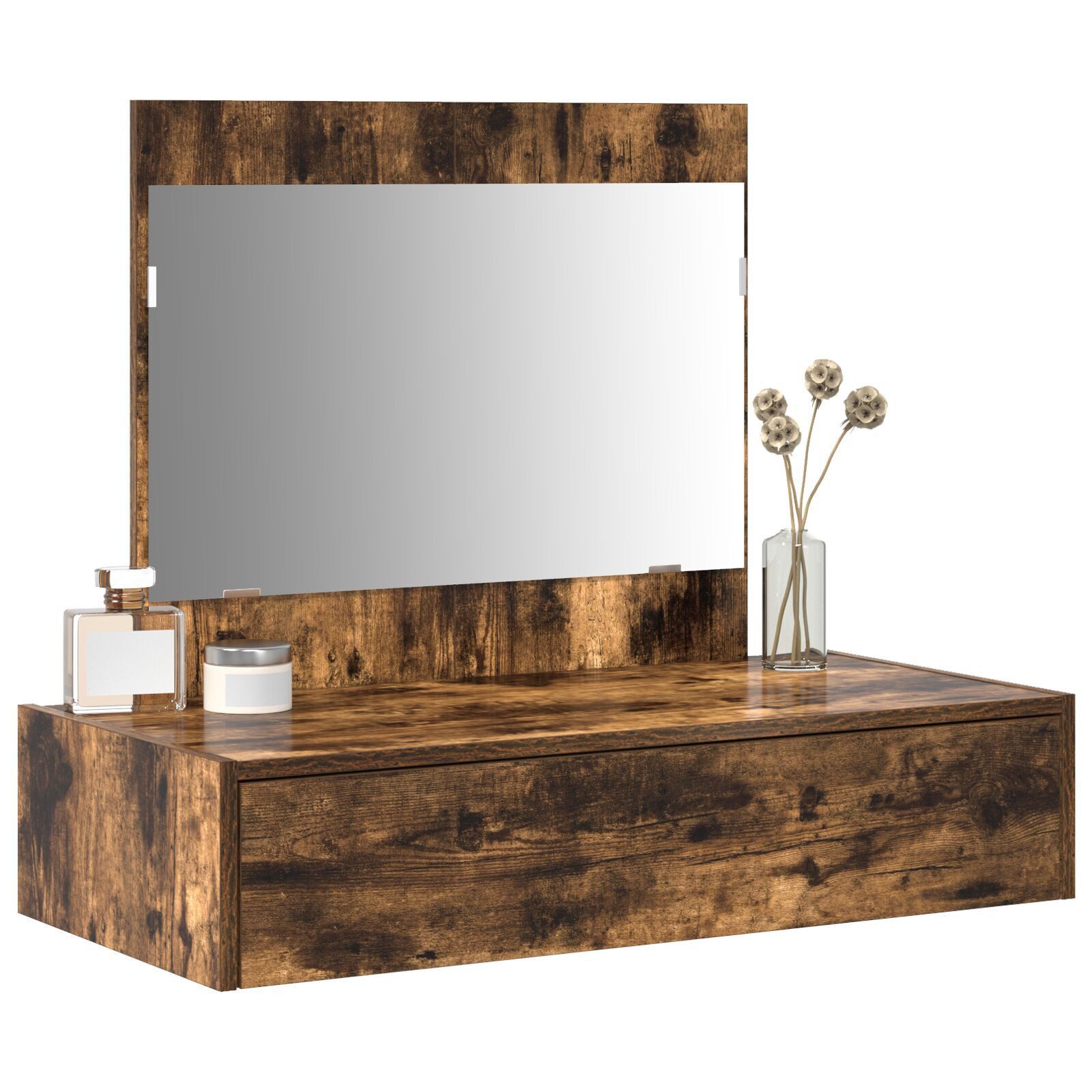 vidaXL Schminktisch Schminktisch Wandmontage Räuchereiche 83x40x70 günstig online kaufen