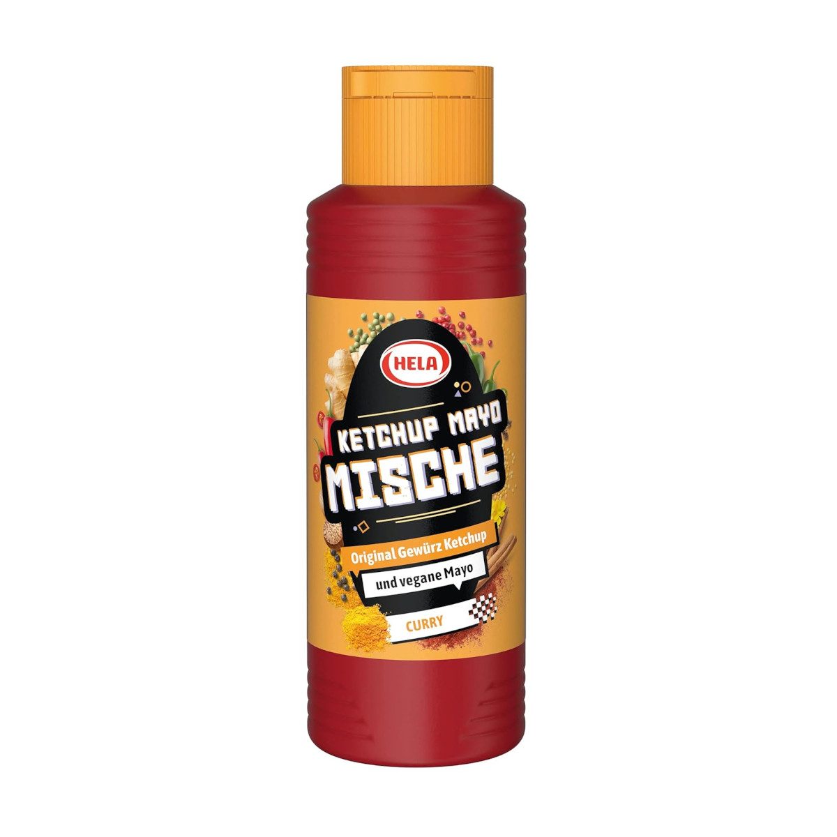 HELA Saucen, Hela Ketchup Mayo Mische Curry mit veganer Mayonnaise Packung 300ml