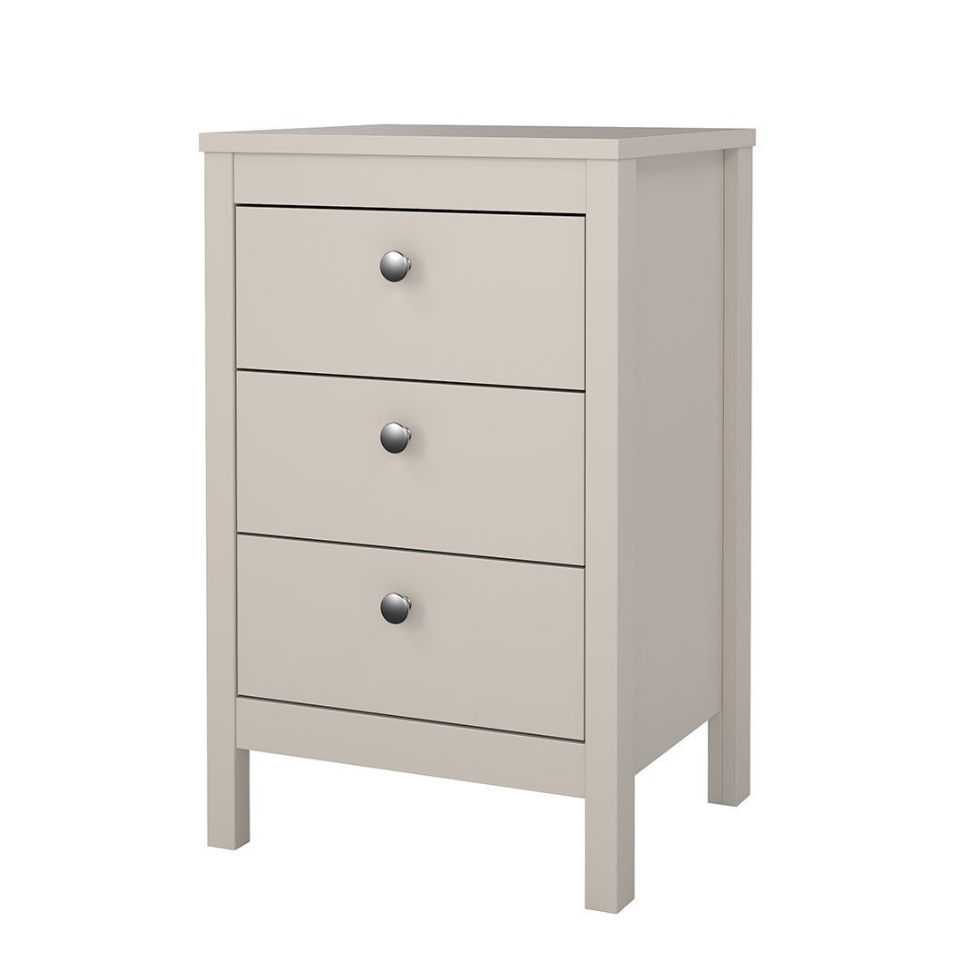 ebuy24 Nachttisch Madrid Nachttisch 3 Schubladen Cashmere. günstig online kaufen