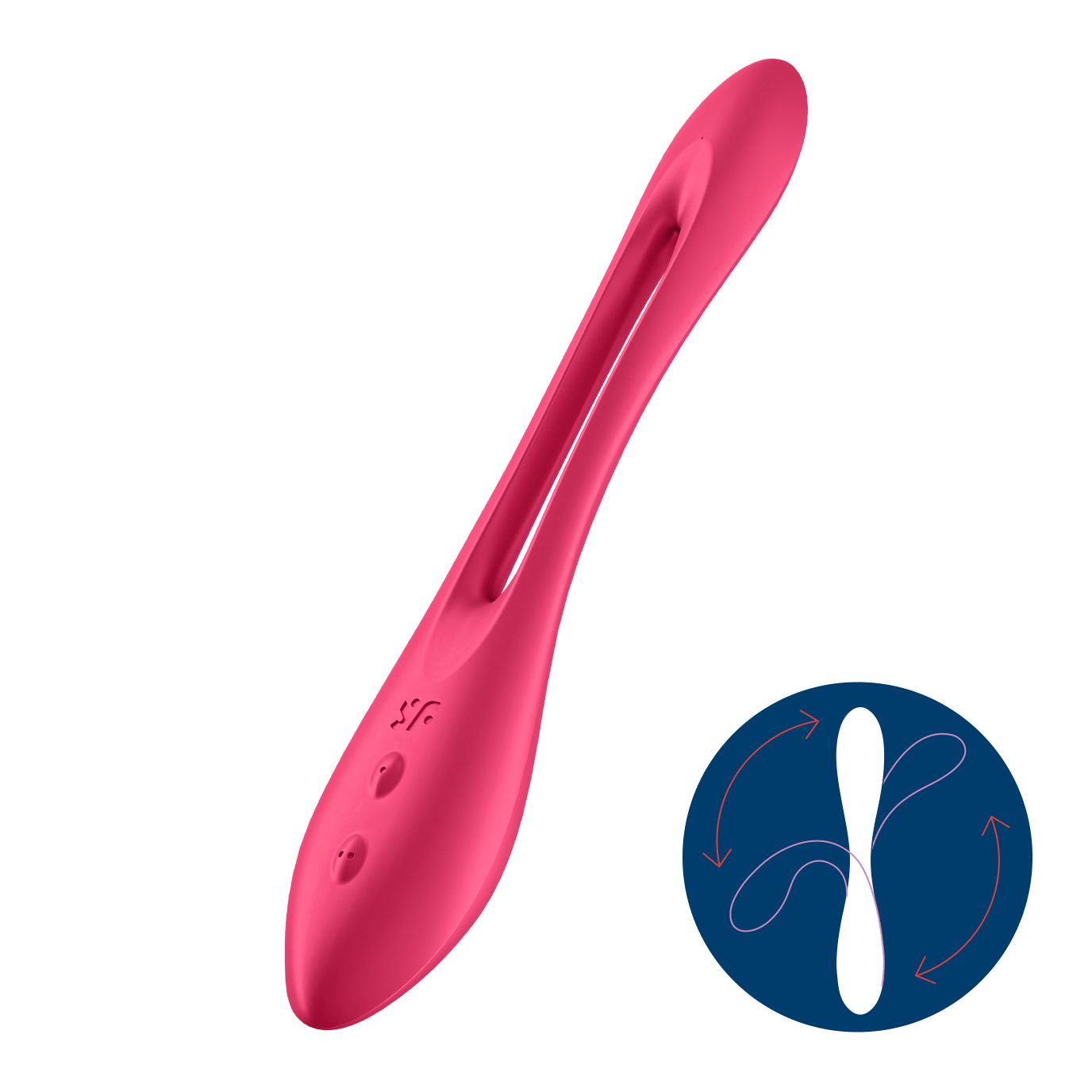 Rot Joy' 'Elastic Klitoris-Stimulator Satisfyer Satisfyer wasserdicht Multifunktionen (IPX7) - Vibrator