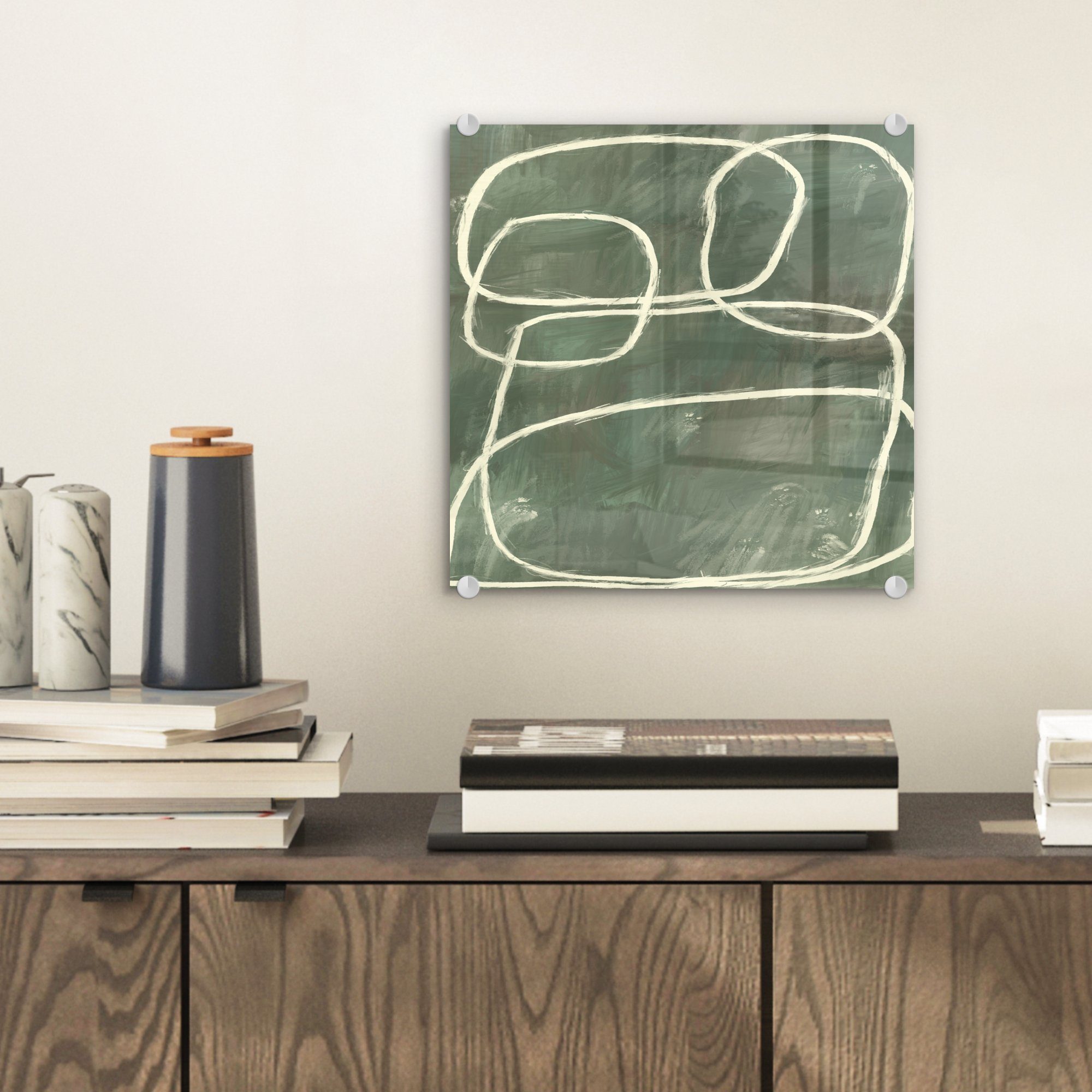 MuchoWow Acrylglasbild Abstrakt - Grün - günstig online kaufen