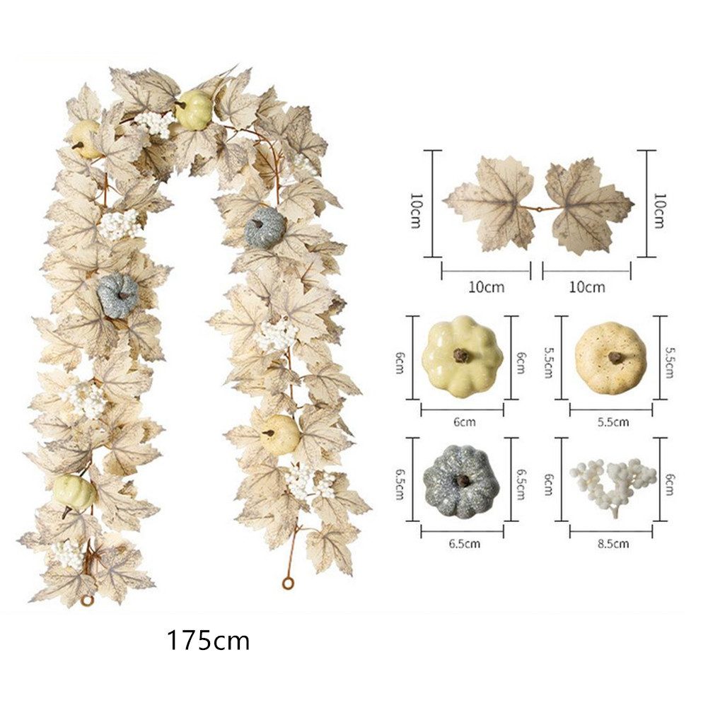 Kunstpflanze Herbst Maples Leaf Garland, künstliche Beere Garland, GarveeMo günstig online kaufen