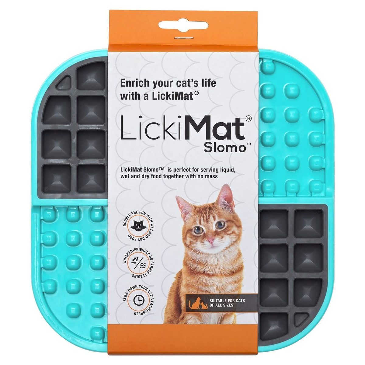 LickiMat Antischlingnapf Slomo Cat turquoise