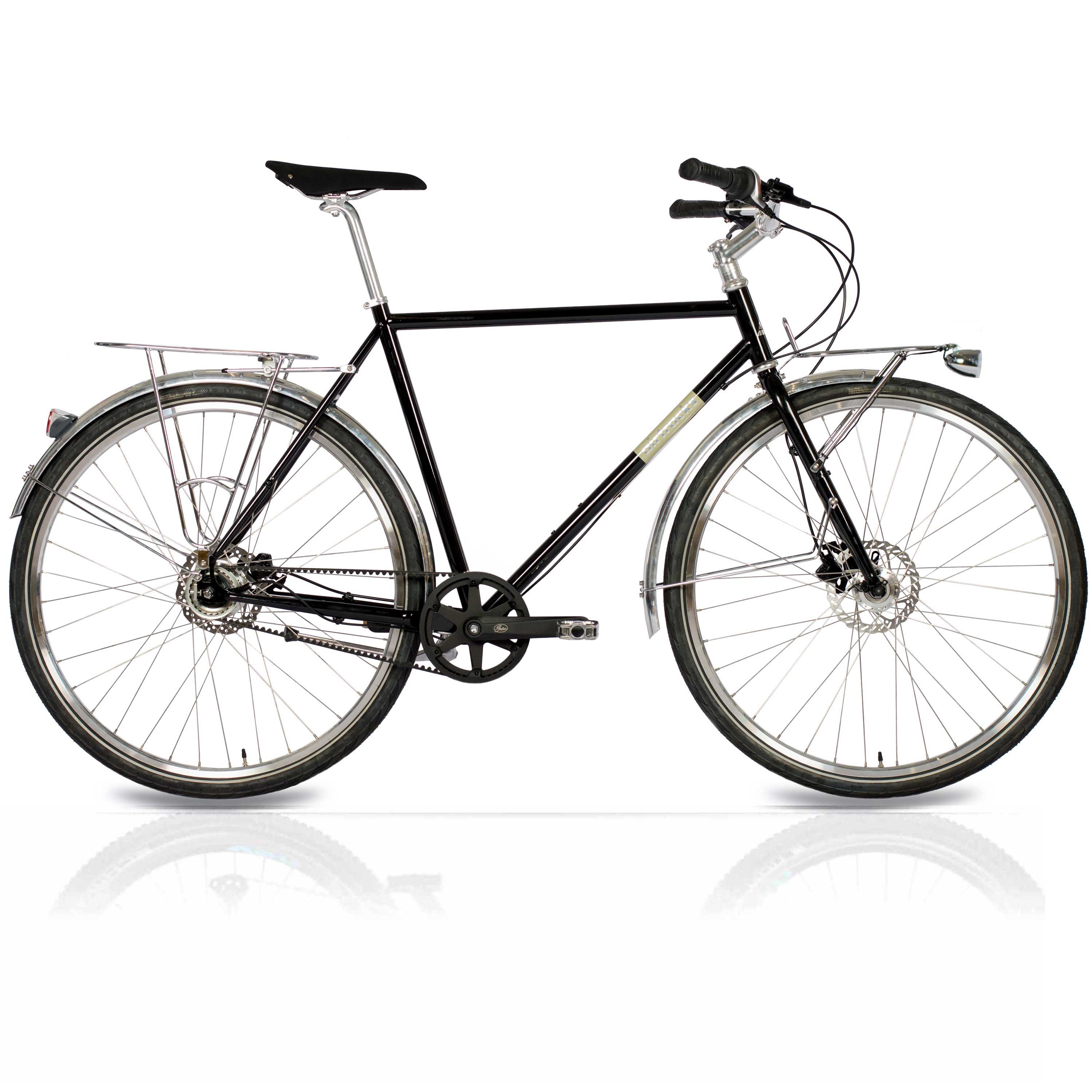 Airtracks Cityrad 28 Herren Urban Bike City Fahrrad STREET CrMo GATES CARBON DRIVE BELT, 7 Gang Shimano NEXUS Schaltwerk, Nabenschaltung, GATES CARBON DRIVE BELT - 53cm 57cm - Mod.2025