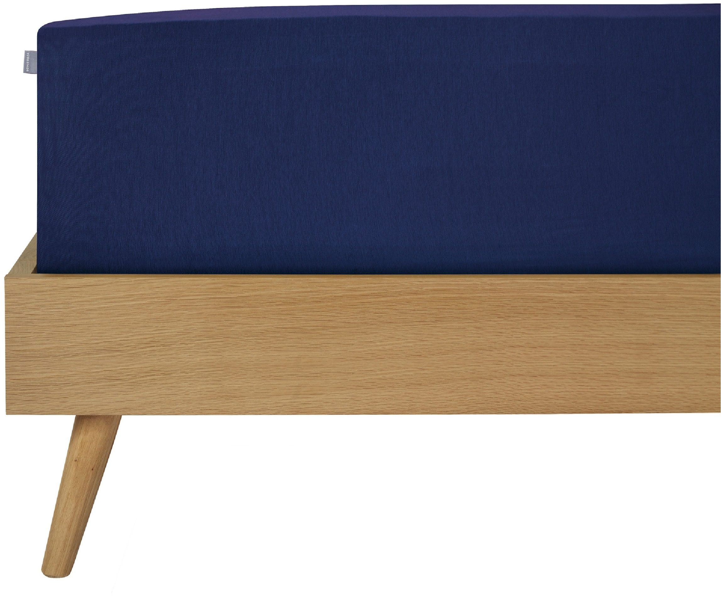 Schiesser Spannbettlaken Flexi aus 95% Baumwolle und 5% Elastahan in Premium-Qualität, Jersey-Elasthan, Gummizug: rundum, (1 Stück), für hohe Matratzen und Boxspringbetten geeignet, Made in Green