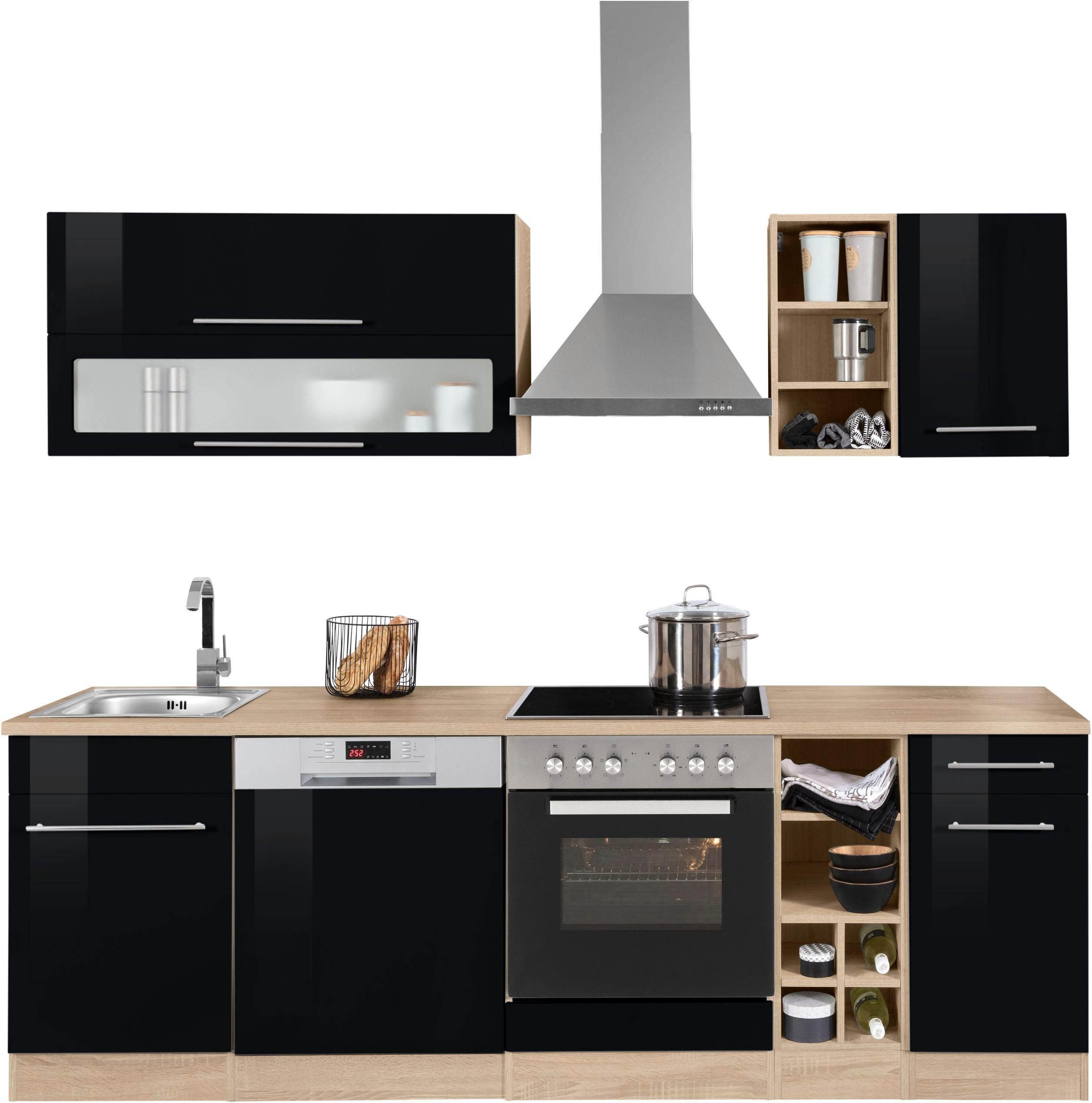 KOCHSTATION Küchenzeile KS-Eton, ohne E-Geräte, Breite 240 cm