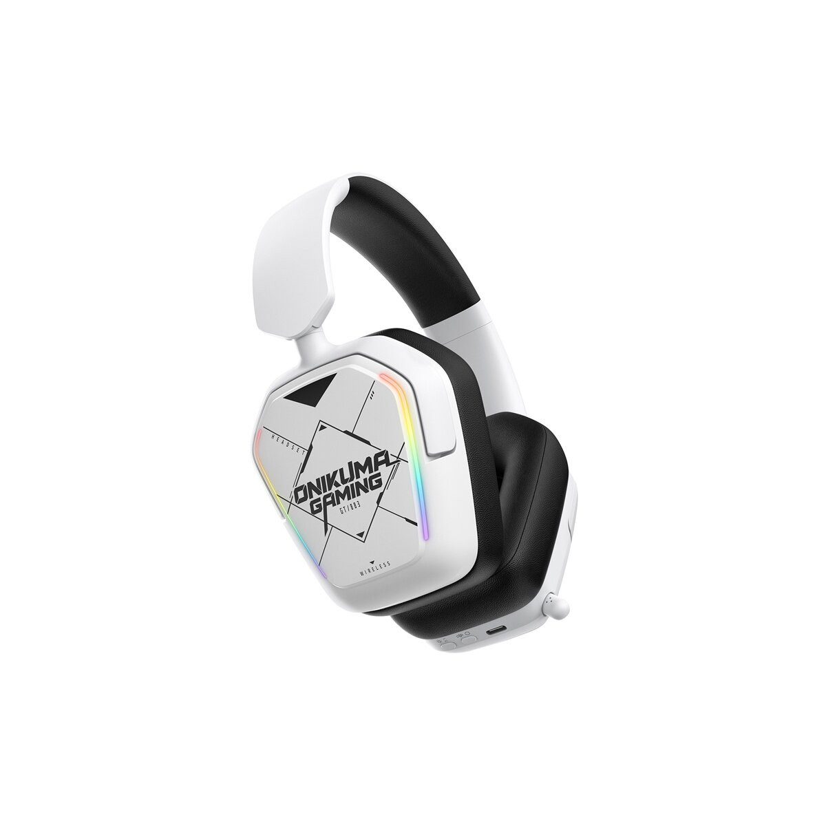 ONIKUMA ONIKUMA BT883 Gaming Kopfhörer RGB Mikrofon Weiß In-Ear-Kopfhörer