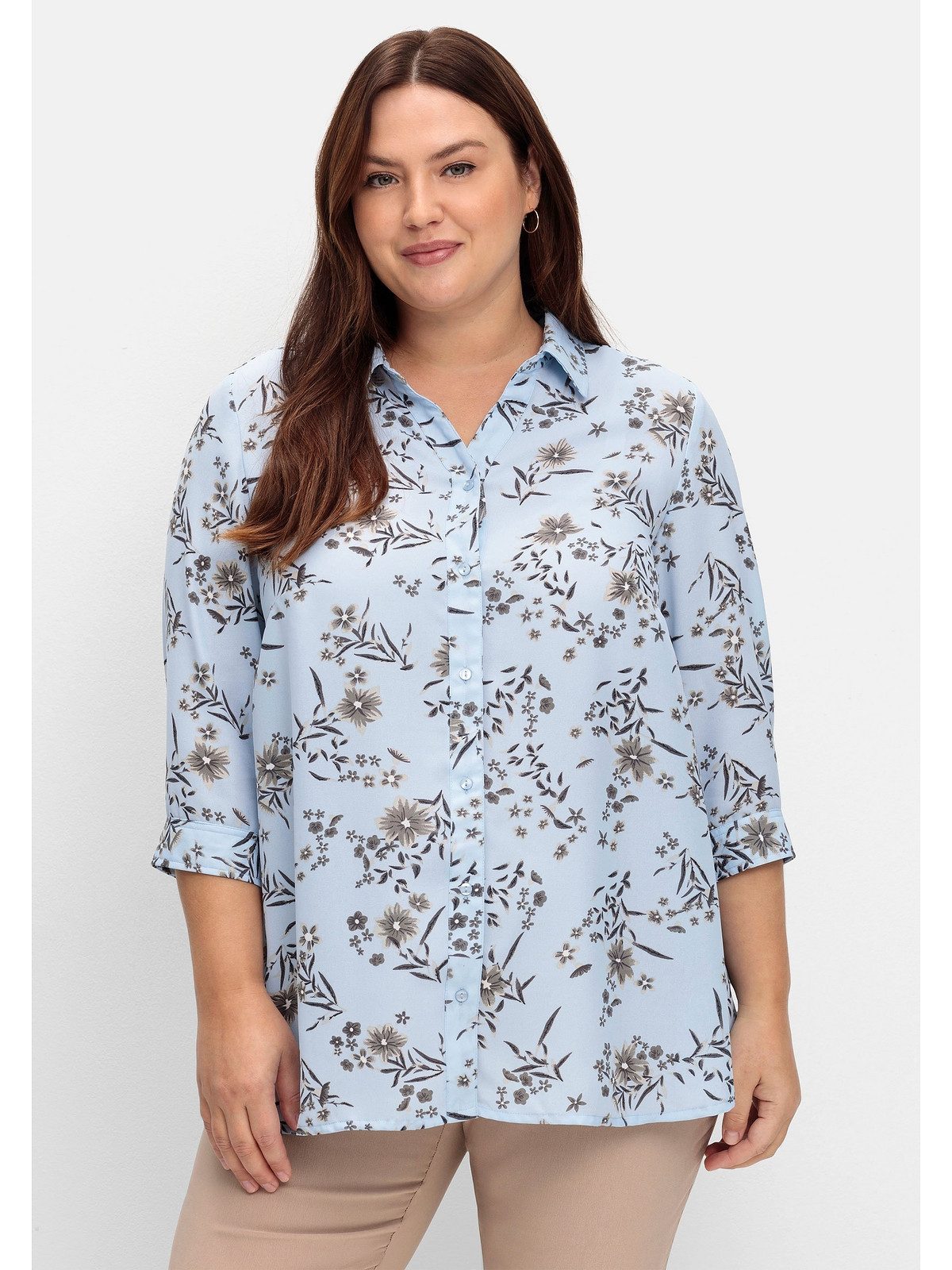 Sheego Druckbluse Große Größen in leichter günstig online kaufen