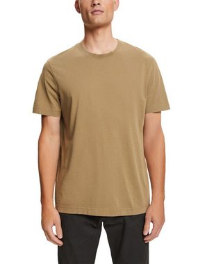 edc by Esprit T-Shirt Rundhals-T-Shirt aus Jersey, 100 % Baumwolle (1-tlg)