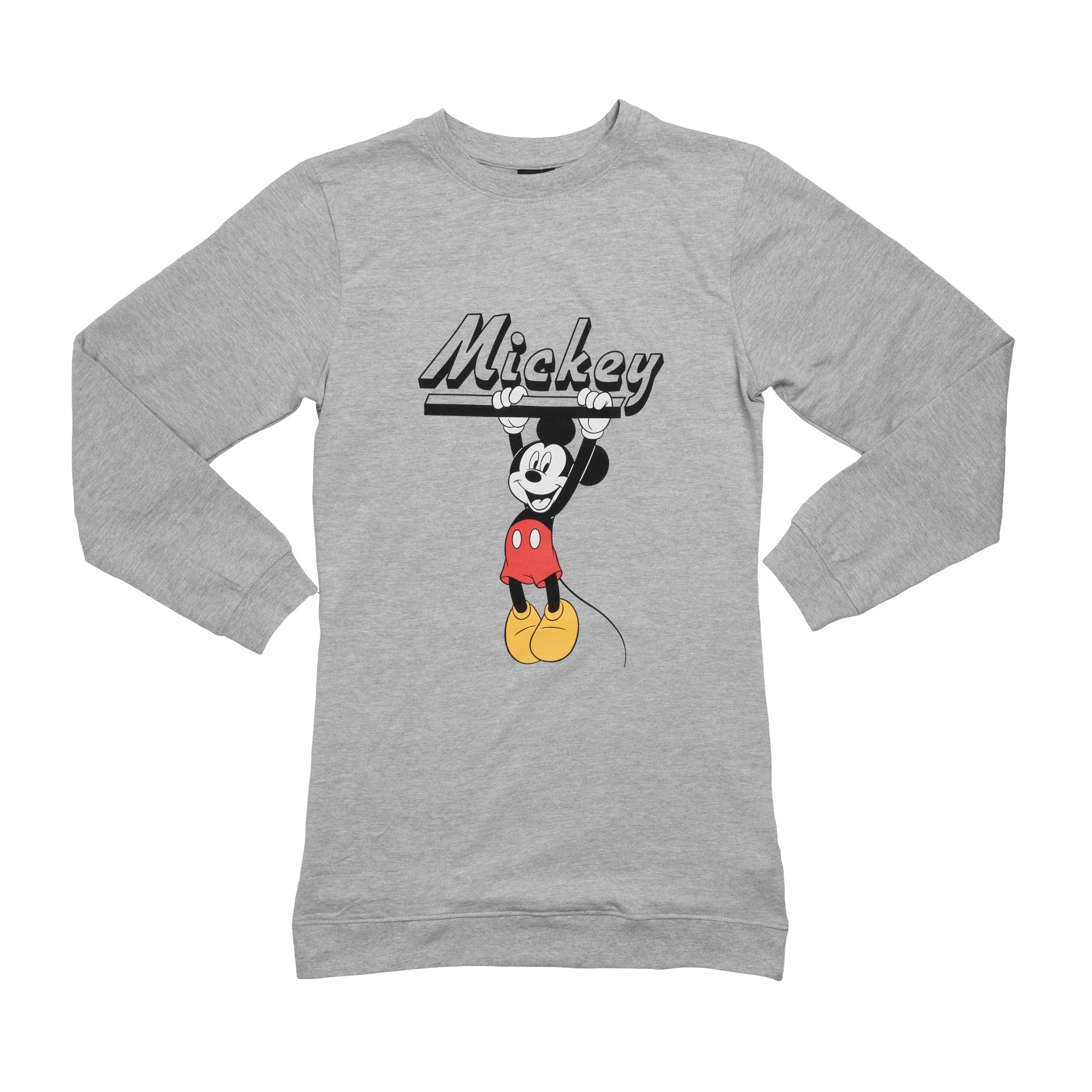 United Damen Nachthemd Nachthemd Disney Mouse Labels® Grau Mickey für