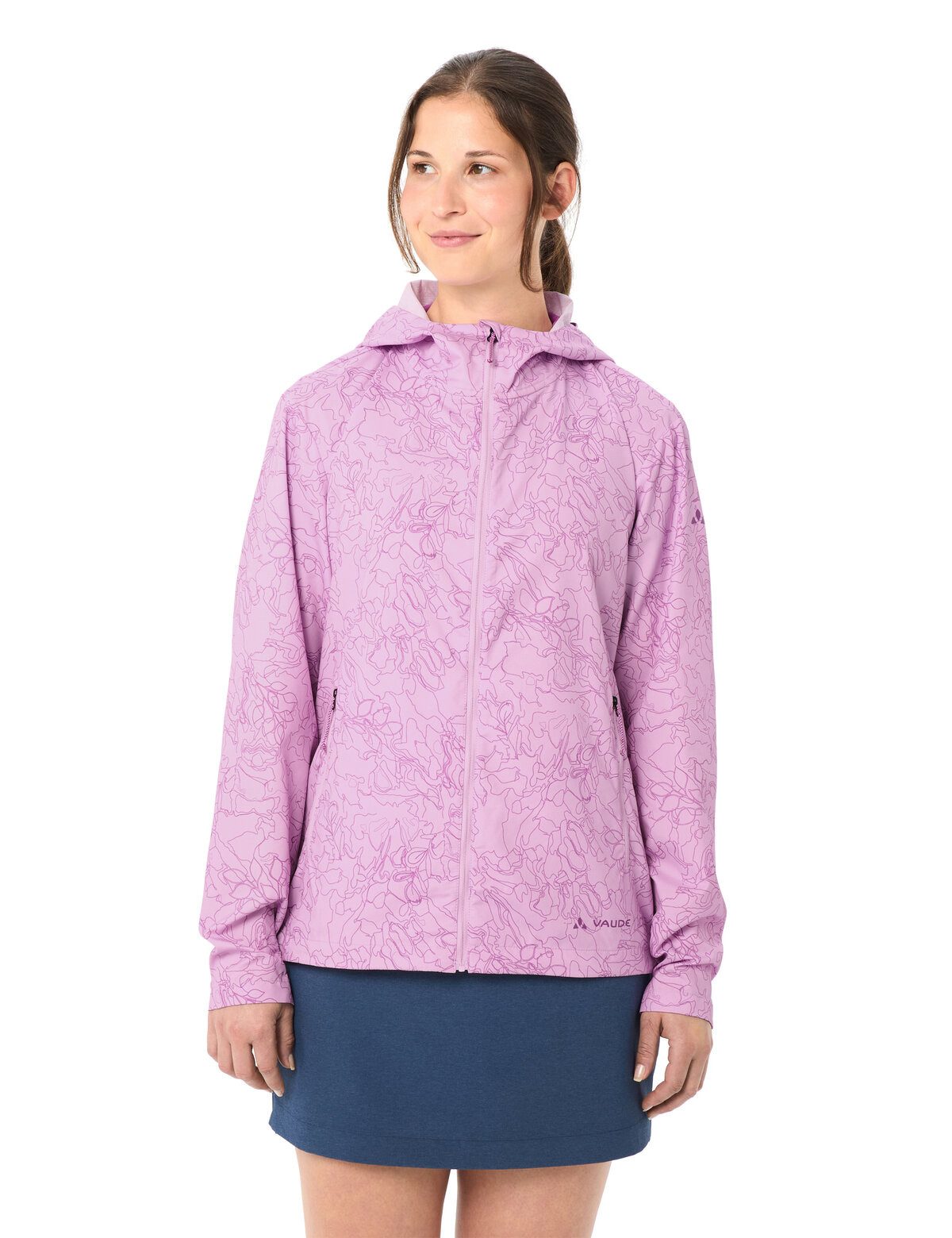 VAUDE Windbreaker Women's Adlux Air Jacket Windabweisend, Sehr atmungsaktiv, Kleines Packmaß