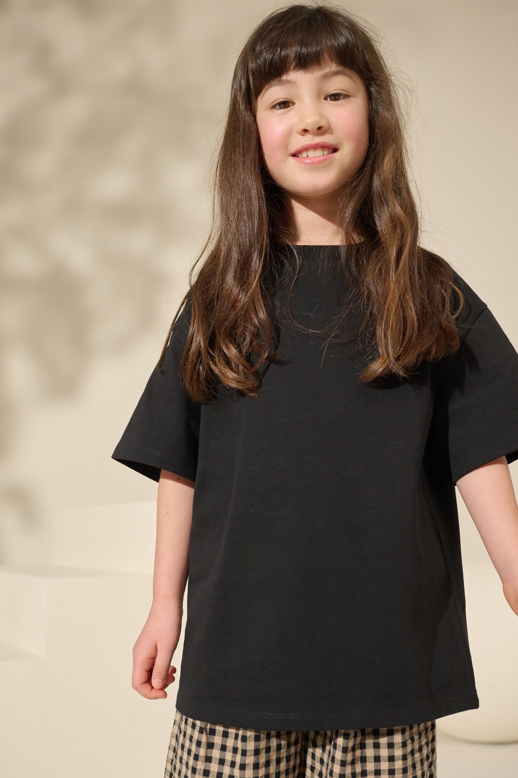 Next T-Shirt Oversized Fit T-Shirt aus 100 % schwerer Baumwolle (1-tlg)