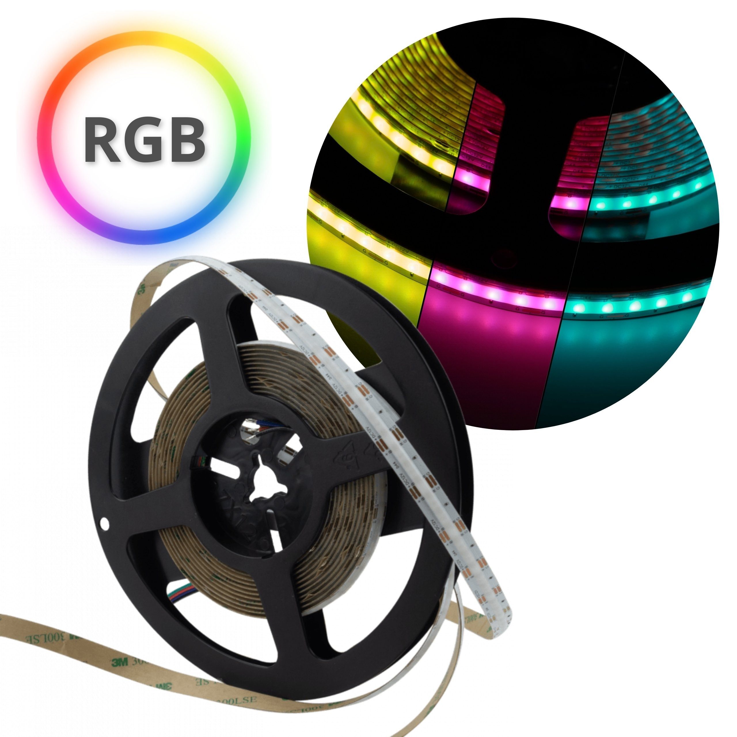 Sarcia.eu LED Stripe Band LED COB 450 15W/m RGB 12V IP20/5m/P