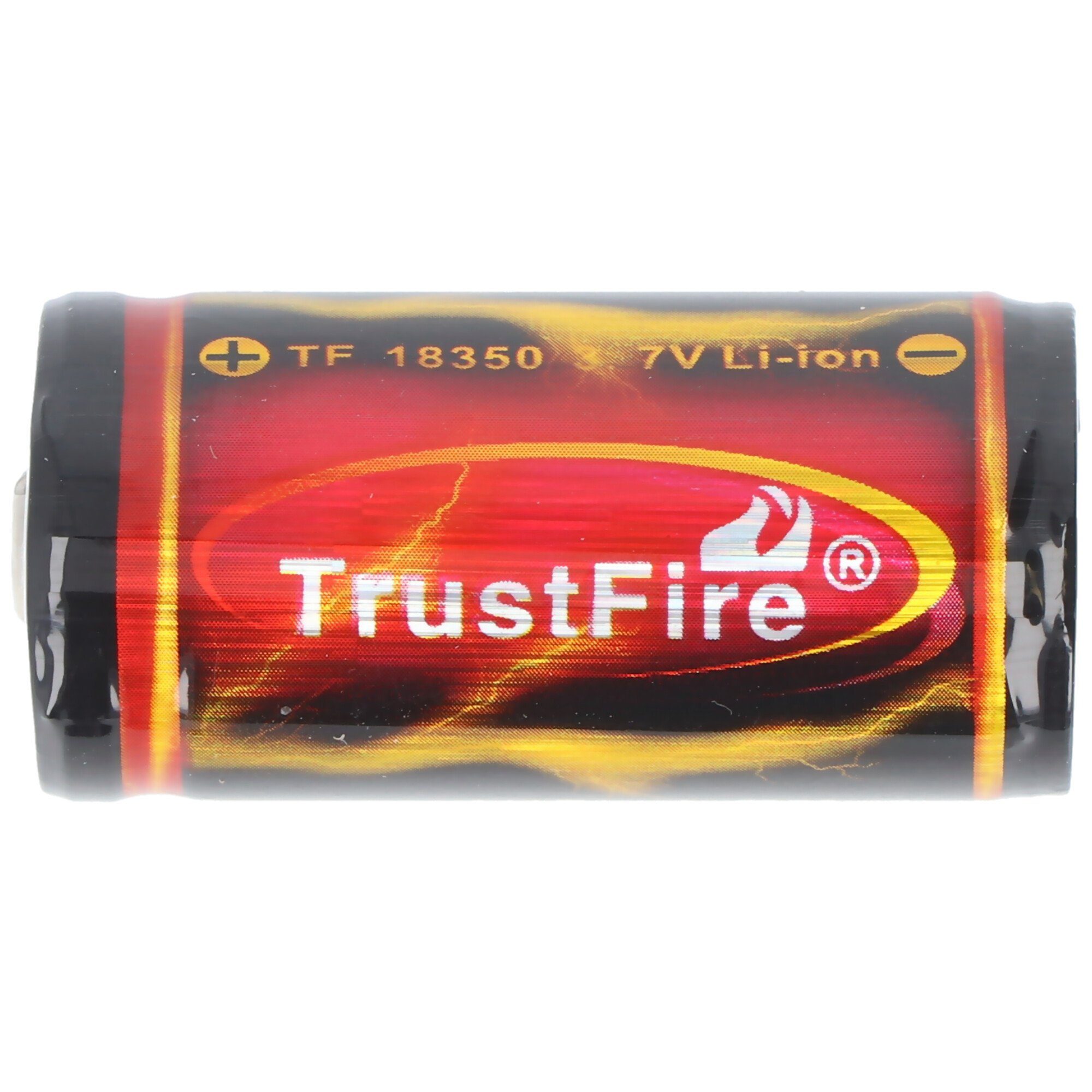 Trustfire Trustfire 1200mAh 3.7V Akku 18350, beachten mAh geschützt, (3,7 V) Abmessungen 1200 38, ca