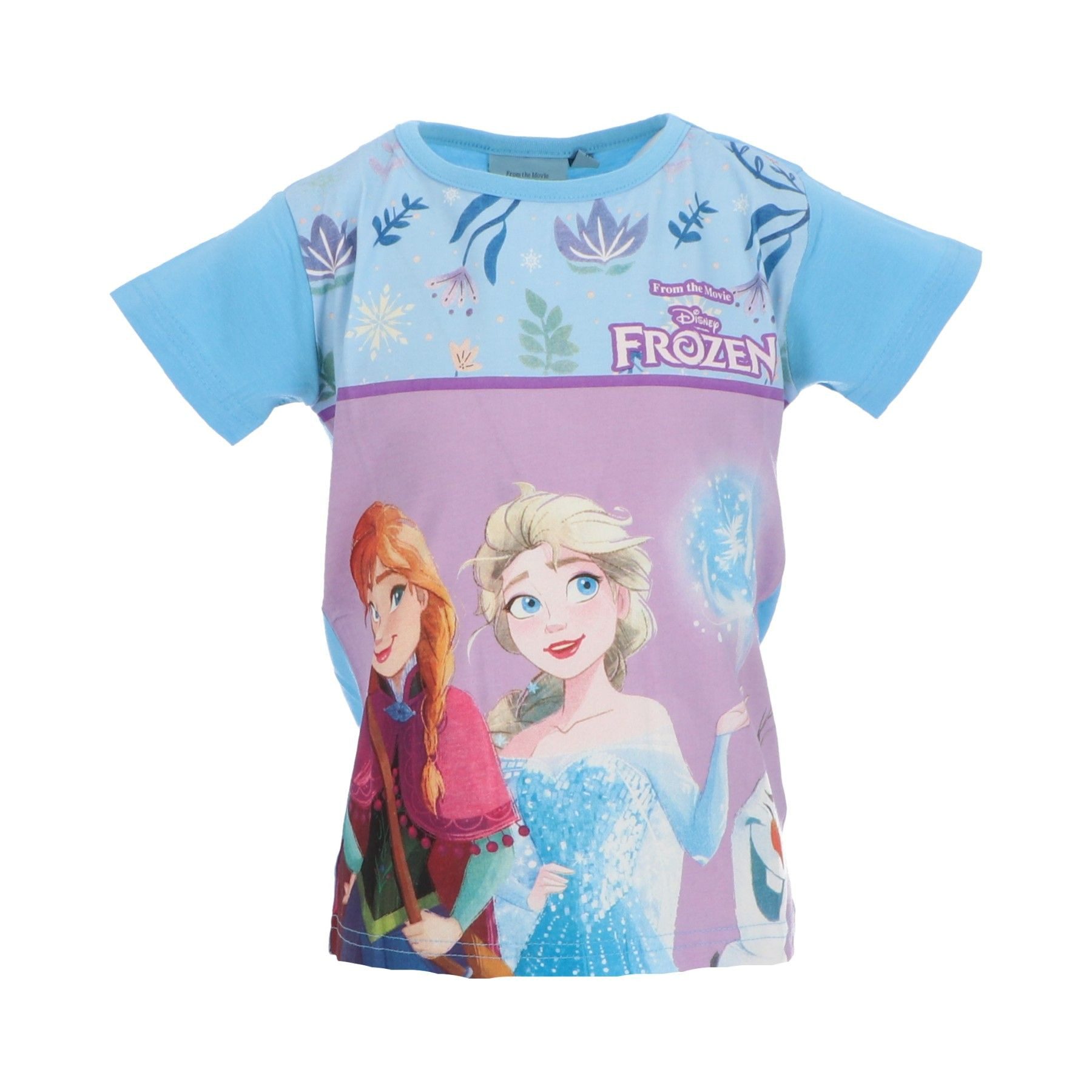 T-Shirt Frozen kurzärmeliges Kinder T-Shirt aus Baumwolle mit Print
