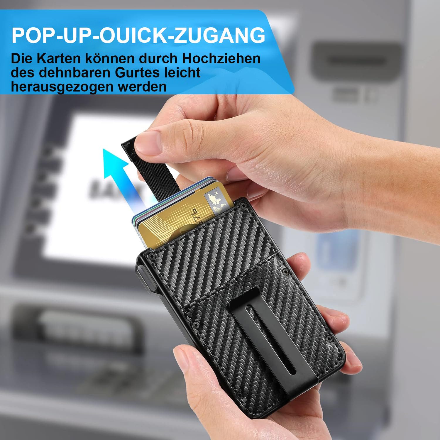 ibettertec Mini Geldbörse Portemonnaie Geldbörsen Herren,mit RFID Blockieru günstig online kaufen