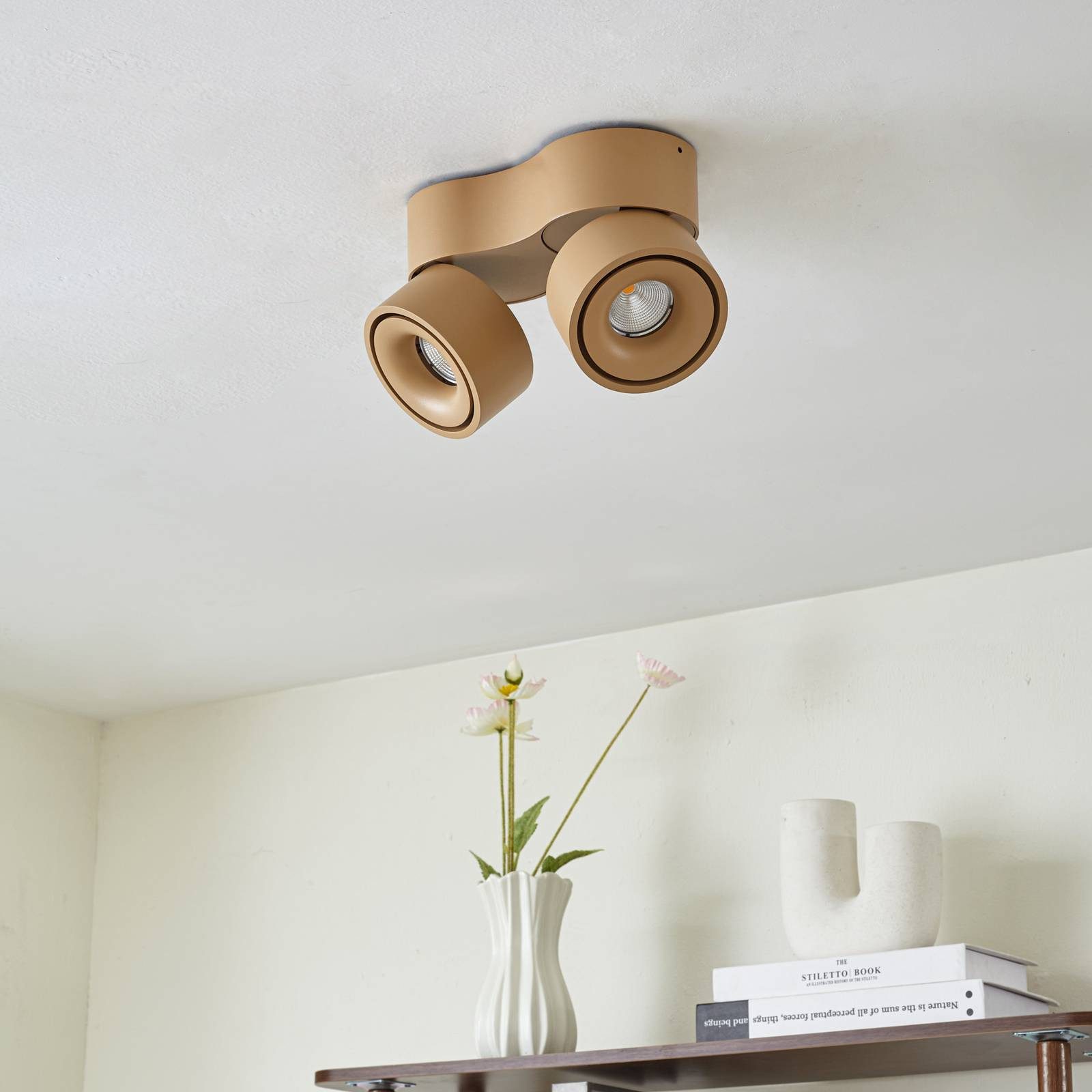 Arcchio Deckenstrahler Rotari, Nicht enthalten, 2 x 8,9 W LED, warmweiß