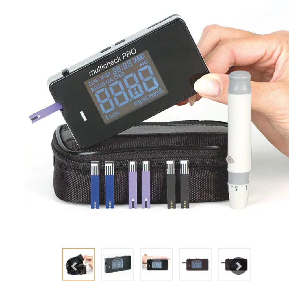 Blutzuckermessgerät Diagnostik-Set Lifetouch Multicheck PRO