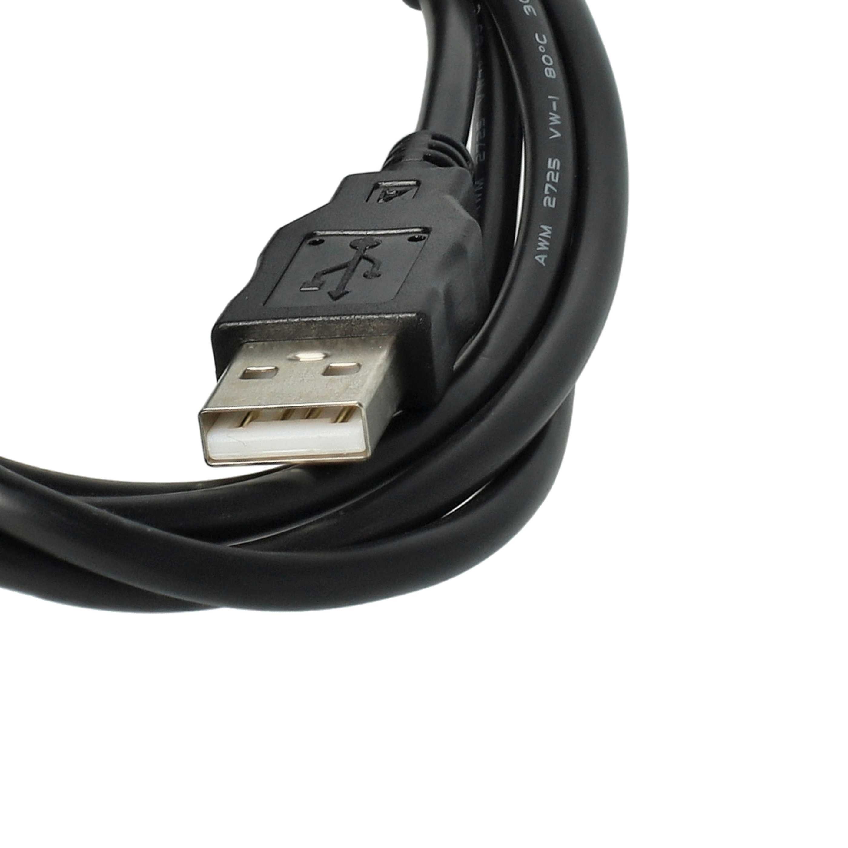 vhbw passend für Panasonic Lumix DMC-TZ58, DMC-TZ8, DMC-TZ70, DMC-TZ71, DMC USB-Kabel, (150 cm), Kompatibler USB-Kabel Adapter für Fotoapparat – Bild 5 von 5