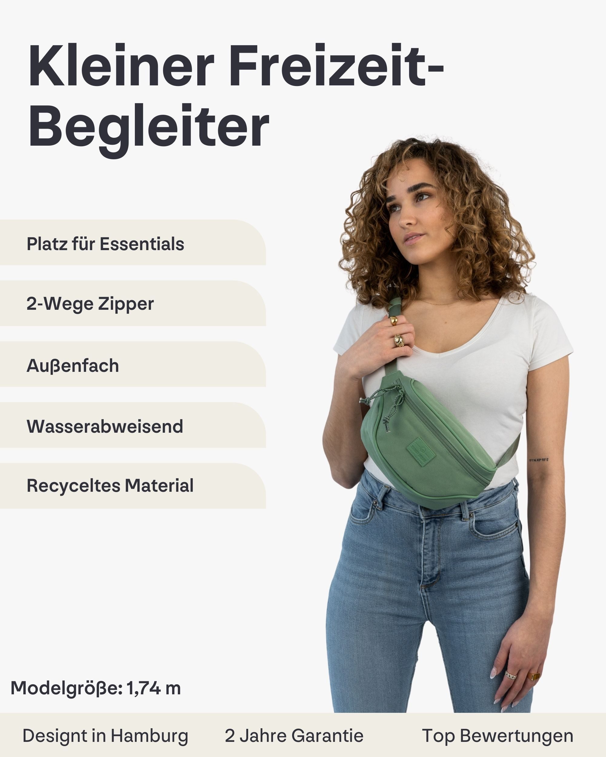 Johnny Urban Gürteltasche Ben Bauchtasche Damen Herren Wasserabweisend (1-tlg), Größenverstellbar, Wasserabweisend