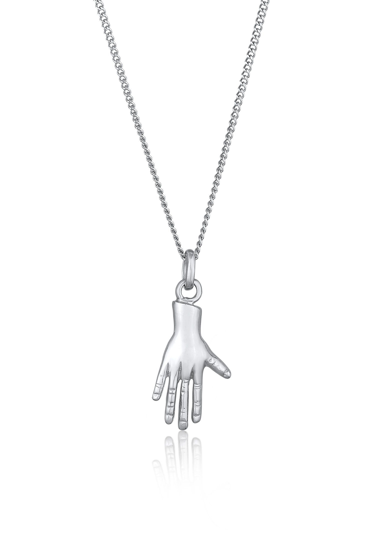 Astro Hand mit Symbol Kette 925 Silber, Anhänger Elli