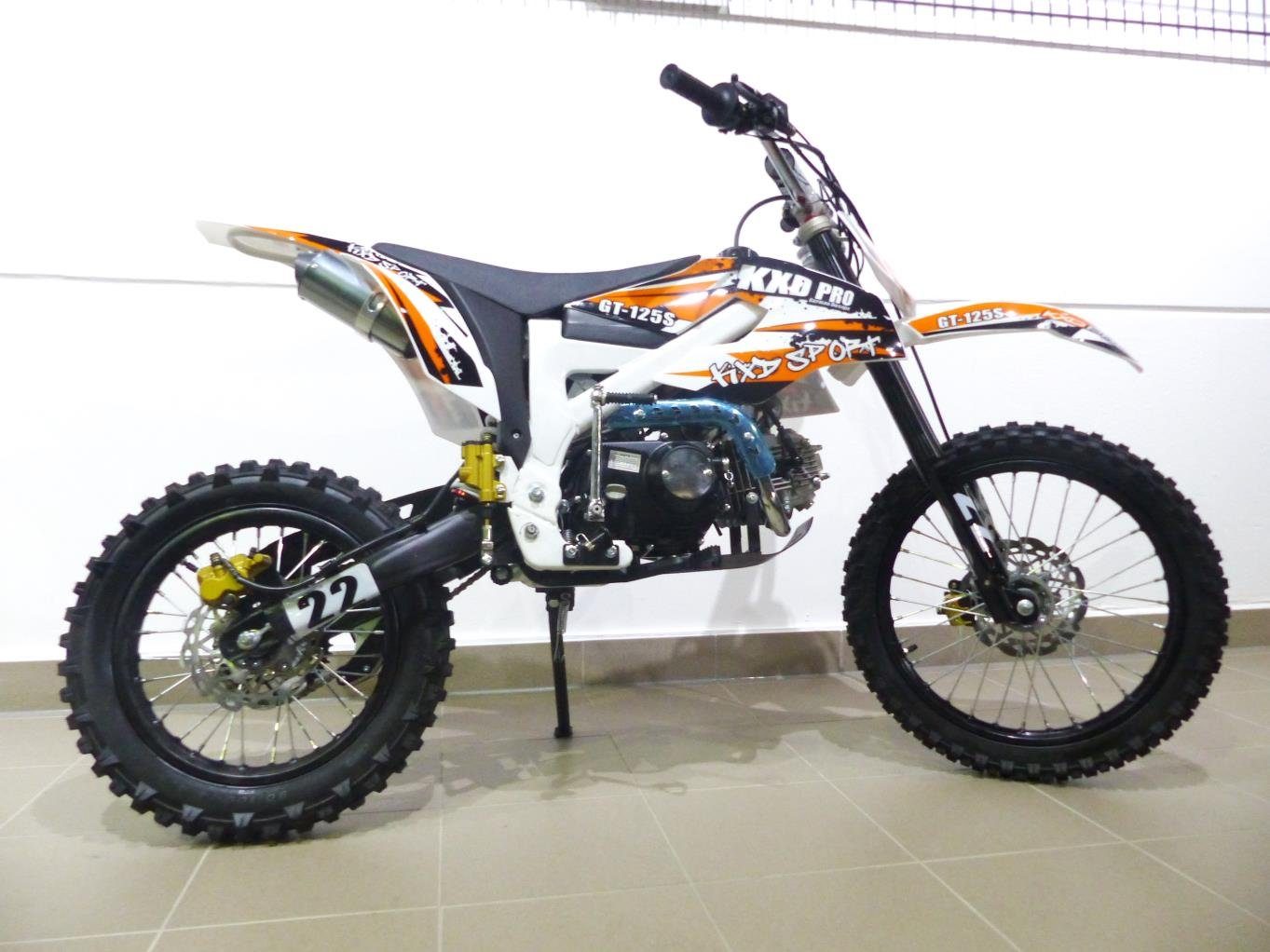RV-Parts Dirt-Bike Dirtbike Dirt Pocket Pit Bike Pitbike Cross 125 ccm 17/14 Enduro KXD, 4 Gang