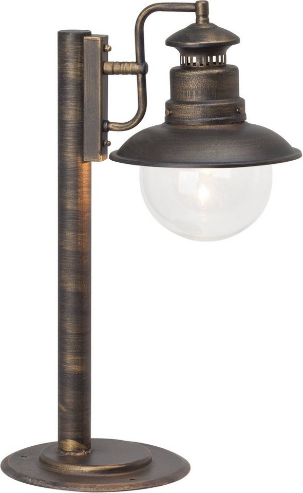 Brilliant Außen-Stehlampe Artu, Lampe Artu Außensockelleuchte 53cm schwarz  gold 1x A60, E27, 60W, ge, PASST EINFACH - Beleuchtung passend für jede  Wohnung