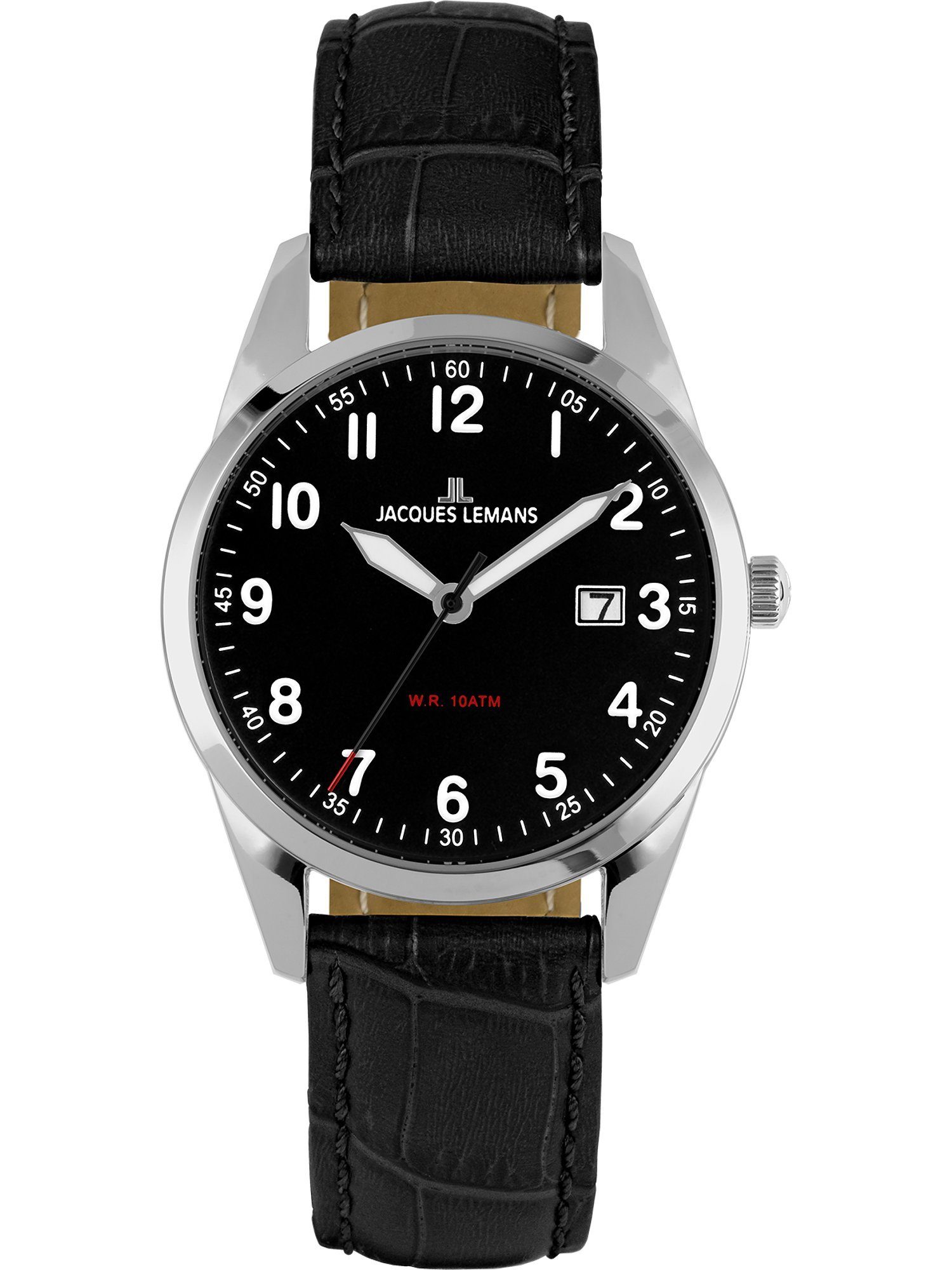 Quarzuhr Jacques Lemans Herren-Uhren Analog Quarz