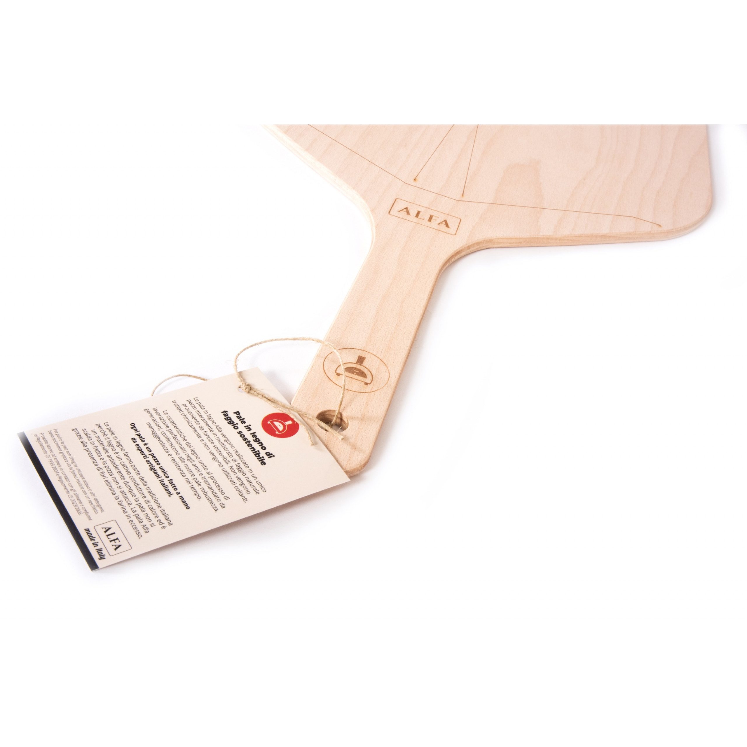 Alfa Forni Pizzaofen Alfa Forni Pizza-Schaufel Holz 32 cm Breite AC-PLEGNO32
