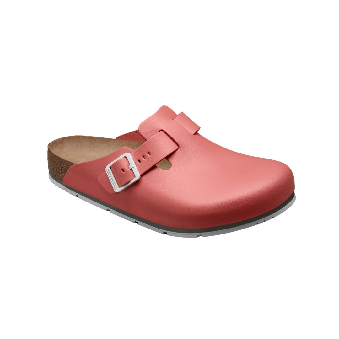 Birkenstock Damen Herren Boston Pro Hausschuhe Leder Pantoletten - Anatomischer Clog Zertifiziert EN ISO 20347:2043, Berufsschuhe für Medizin & Gastronomie