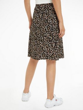 Tommy Jeans Schlupfrock TJW FLORAL FLARE MIDI SKIRT Webrock mit elastischem Bund