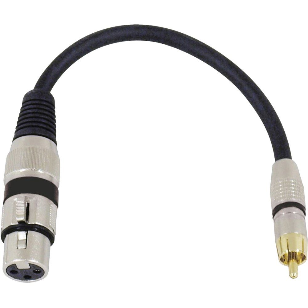 Omnitronic 3022075J XLR Adapterkabel [1x XLR-Buchse 3 polig - 1x Cinch Audio-Kabel