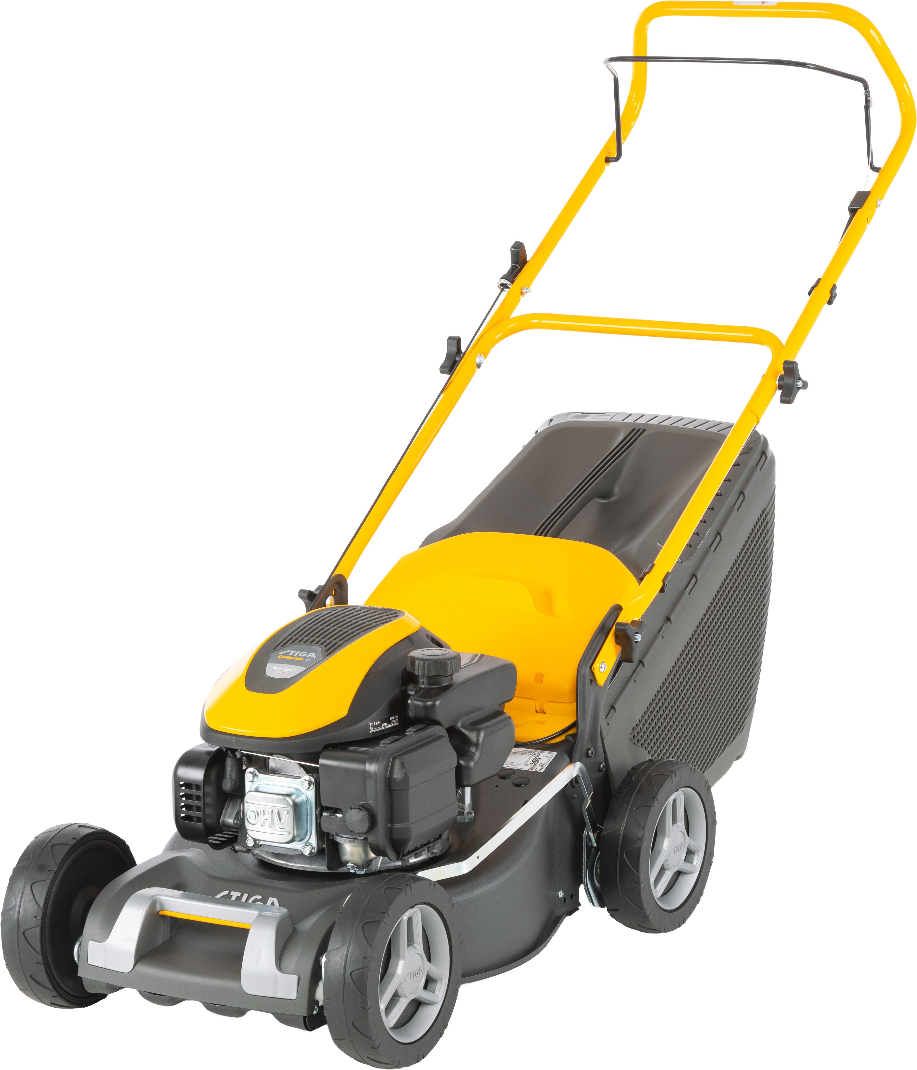 STIGA GARDEN Benzinrasenmäher Collector 43, 41 cm Schnittbreite, kugelgelagerte Räder