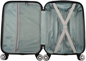 Cahoon Handgepäck-Trolley Hartschalenkoffer Handgepäck Koffer / Reisekoffer Bordtrolley 4-Rollen, 4 Rollen