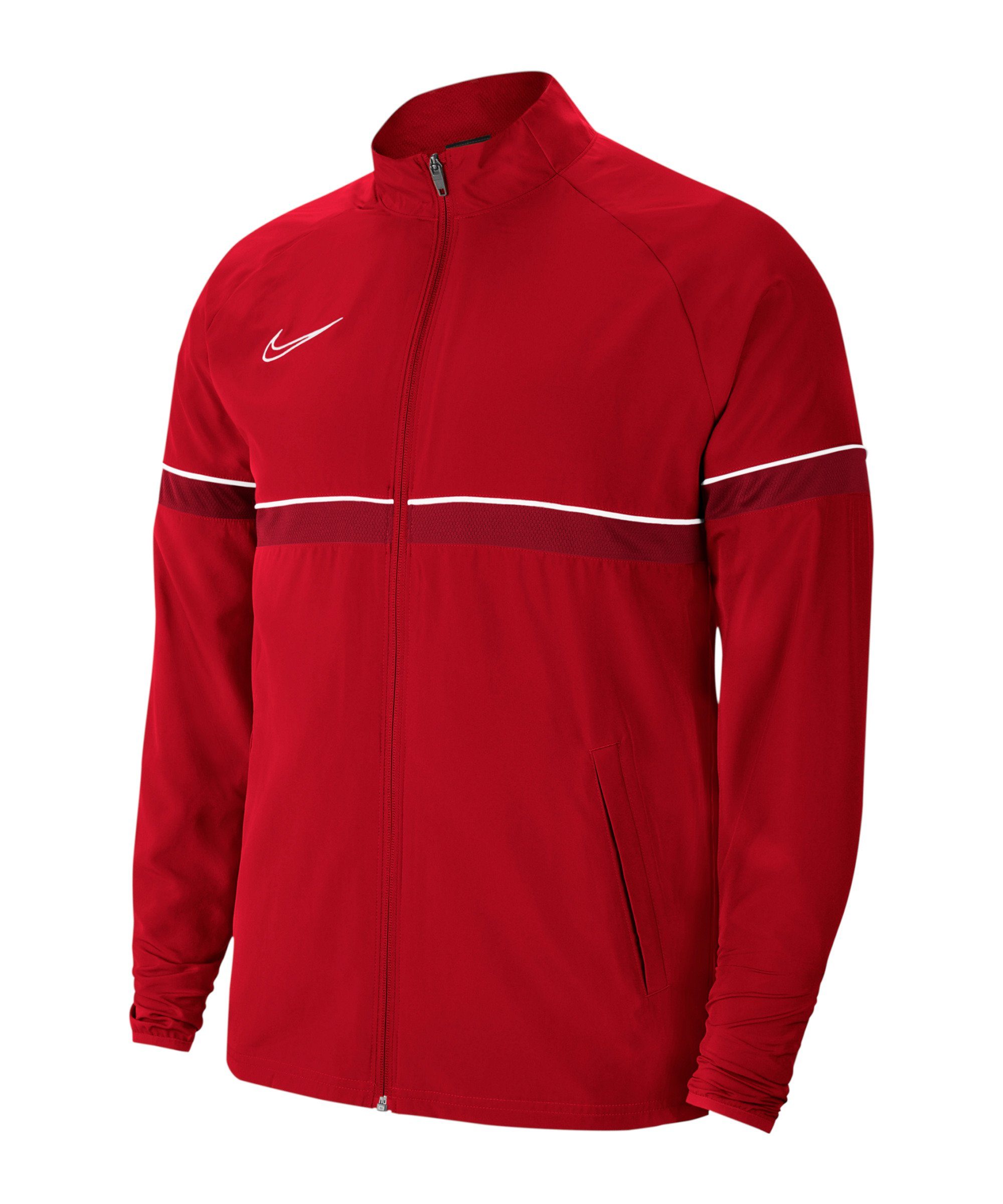 Nike Sweatjacke Academy 21 Woven Trainingsjacke Kids rotweiss