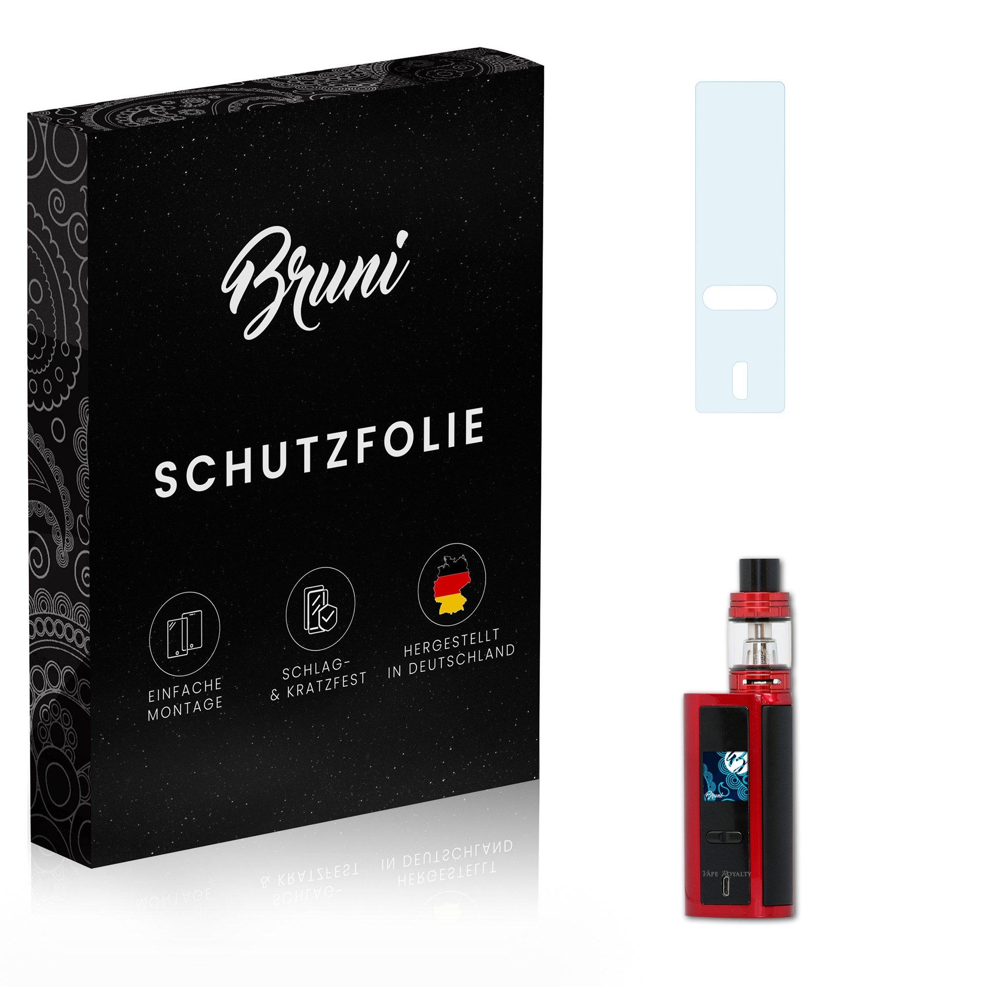 Bruni Schutzfolie Glasklare Displayschutzfolie für Smok GX2/4, (2 Folien), praktisch unsichtbar