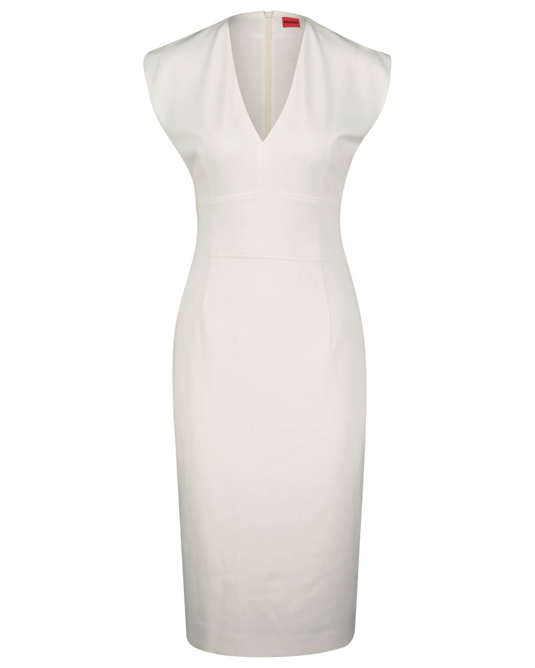 HUGO Midikleid Damen Kleid KEMANDA (1-tlg) weiß (100)