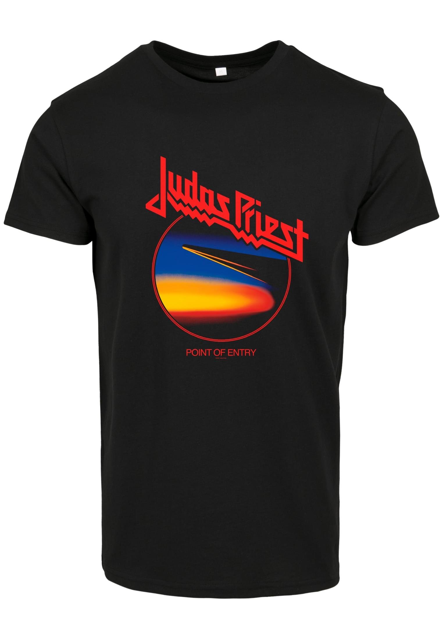 Merchcode Kurzarmshirt Herren Judas Priest Point Of Entry Anniversary Tee (1-tlg)