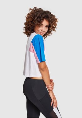 URBAN CLASSICS T-Shirt Urban Classics Damen Ladies 3-Tone Short Oversize Tee (1-tlg)