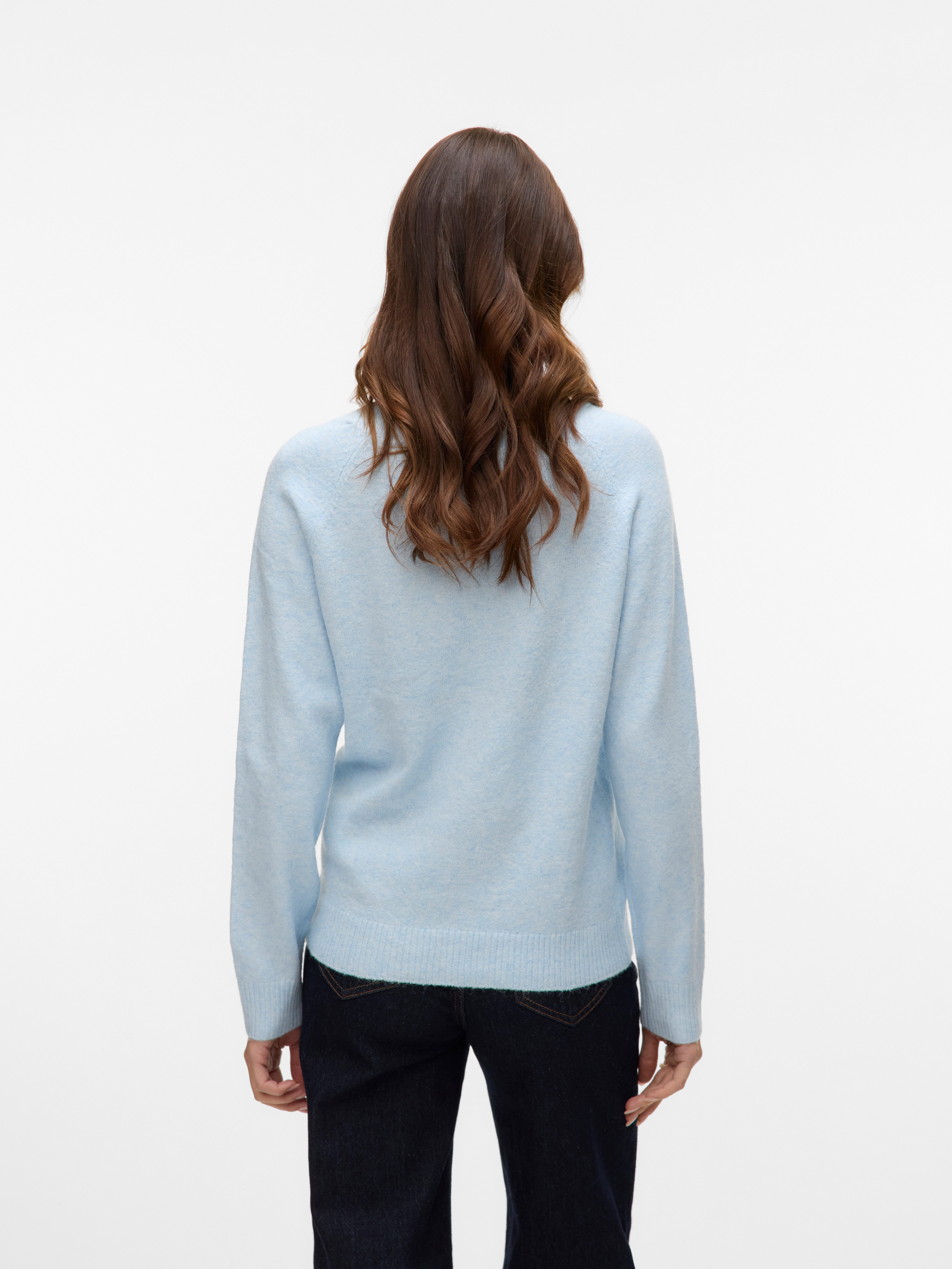 Vero Moda Rundhalspullover VMDOFFY LS O-NECK BLOUSE GA NOOS Materialmix, re günstig online kaufen