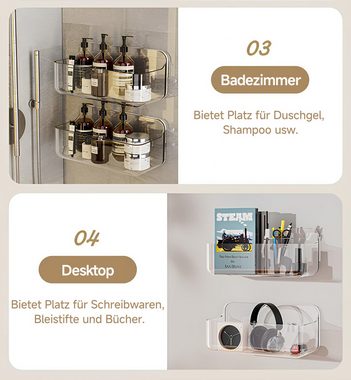 Caterize Duschablage klein Duschkorb,Duschregal ohne Bohren,Badezimmer Organizer