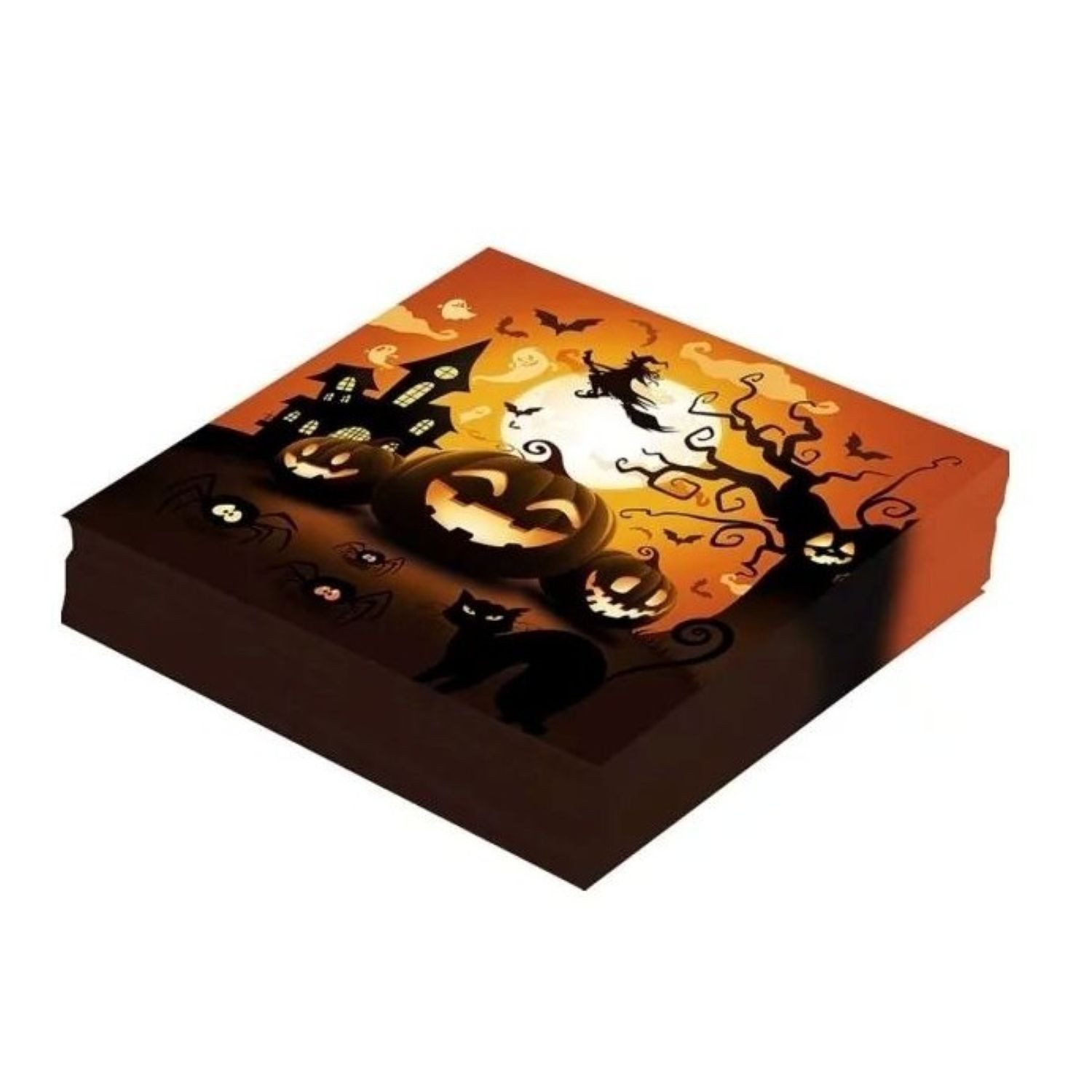 Fiestas Guirca Hängedekoration Halloween Servietten 'Kürbisse', 33x33cm/20S günstig online kaufen