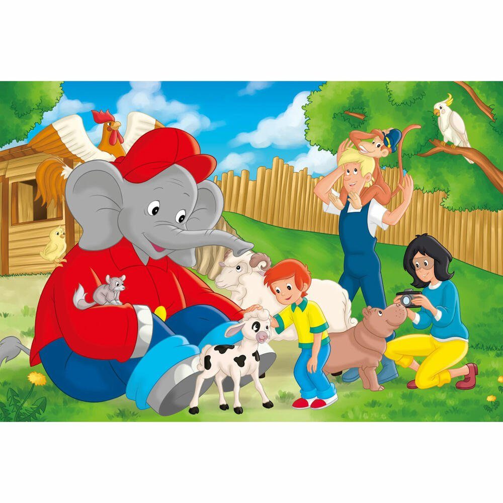 Schmidt Spiele Puzzle Bejamin Blümchen Im Zoo 3 x 24 Teile, Puzzleteile