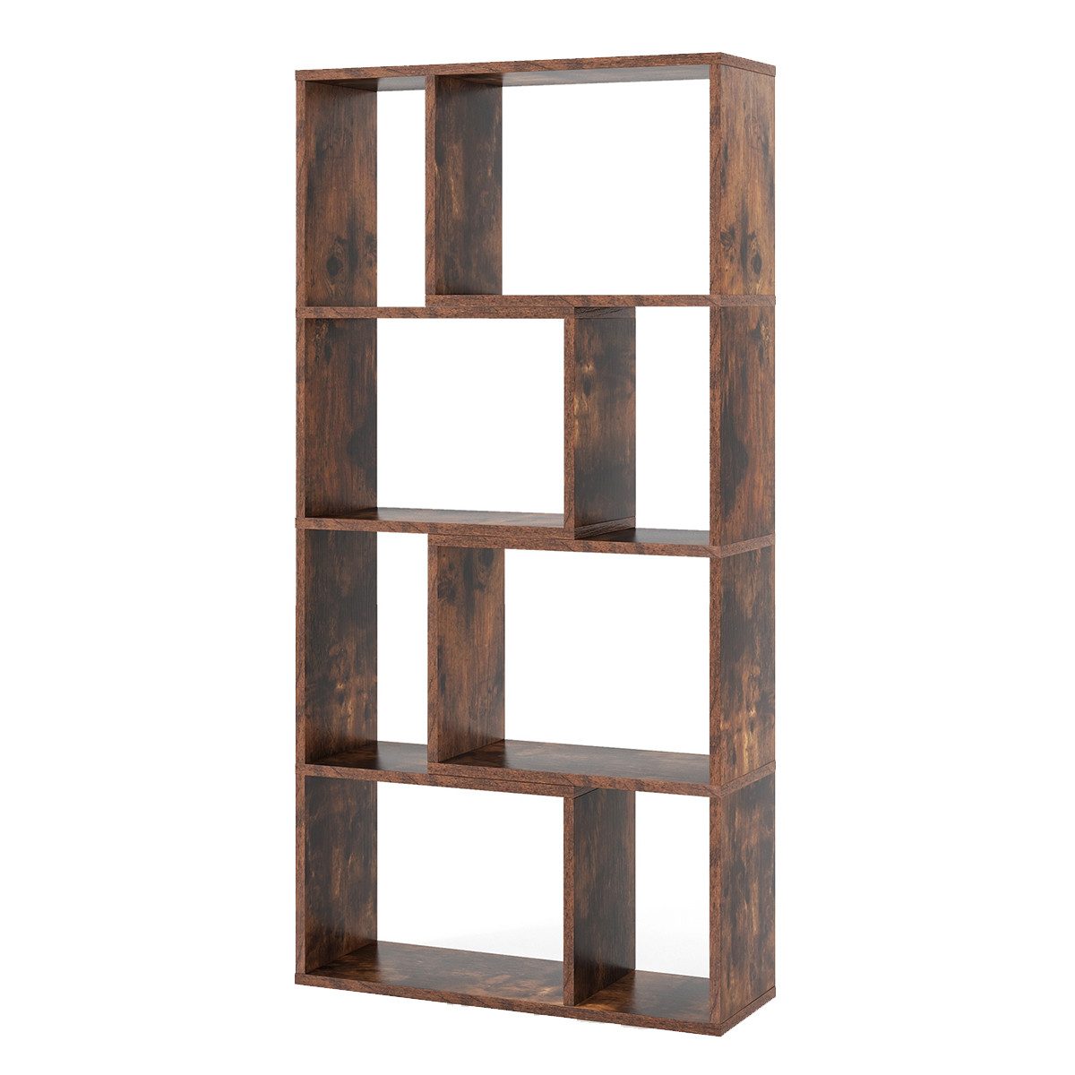 COSTWAY Bücherregal, Standregal, 4 Ebenen, 8 günstig online kaufen