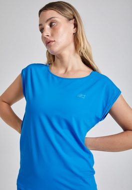 SPORTKIND Funktionsshirt Tennis Loose Fit Shirt Mädchen & Damen cyan blau