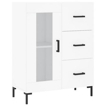 vidaXL Vitrine Highboard Weiß 69,5x34x180 cm Holzwerkstoff Glas Vitrine