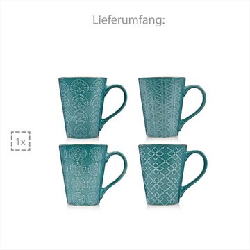 SÄNGER Becher »Faro Kaffeebecher Set«, Steingut, 300 ml, spülmaschinengeeignet, erweiterbar